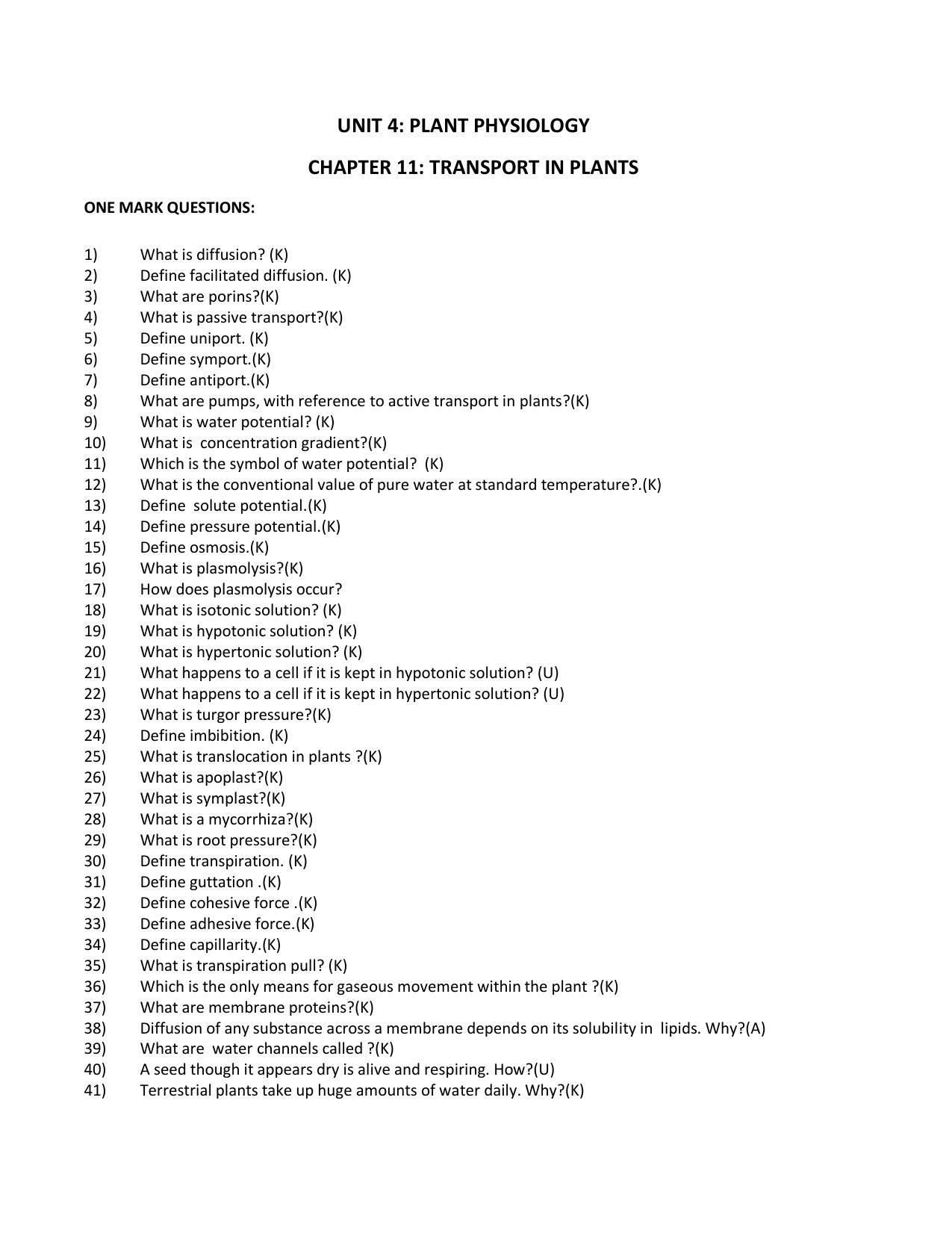 Karnataka 1st PUC Question Bank for Biology - Page 48