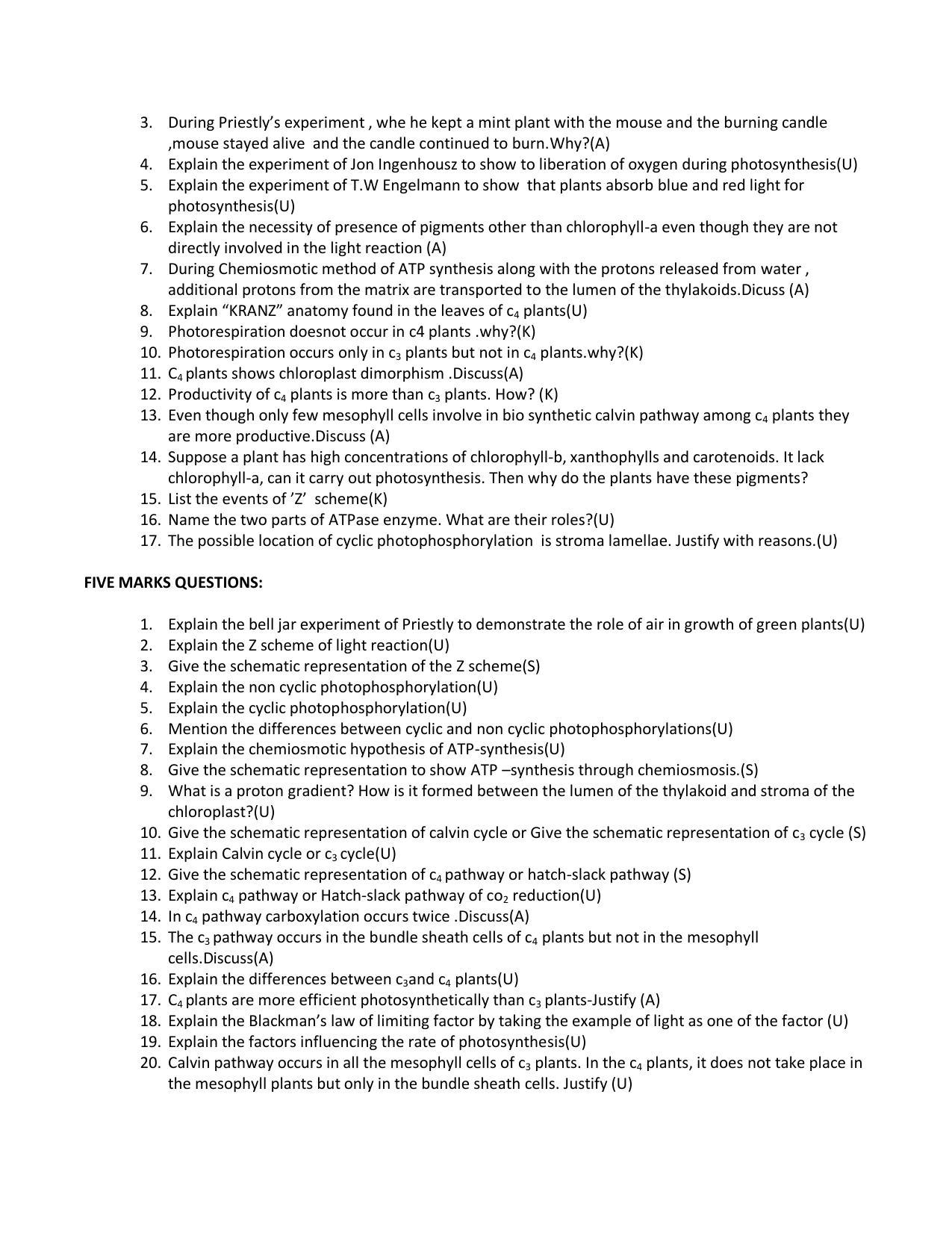 Karnataka 1st PUC Question Bank for Biology - Page 56