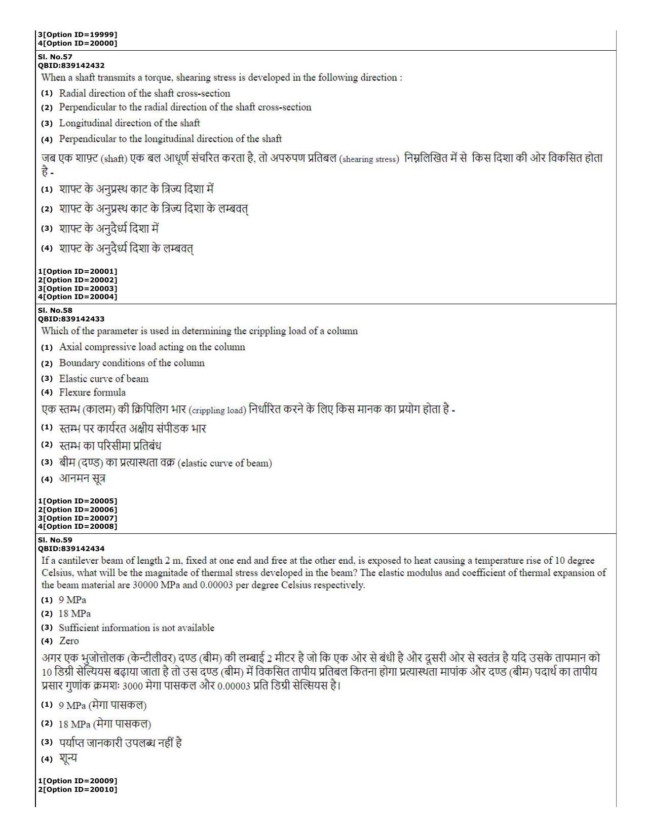 CUET (PG) 2022: PGQP-08 Mech. Engg.-Machine Design _ Thermo Fluids (07 ...