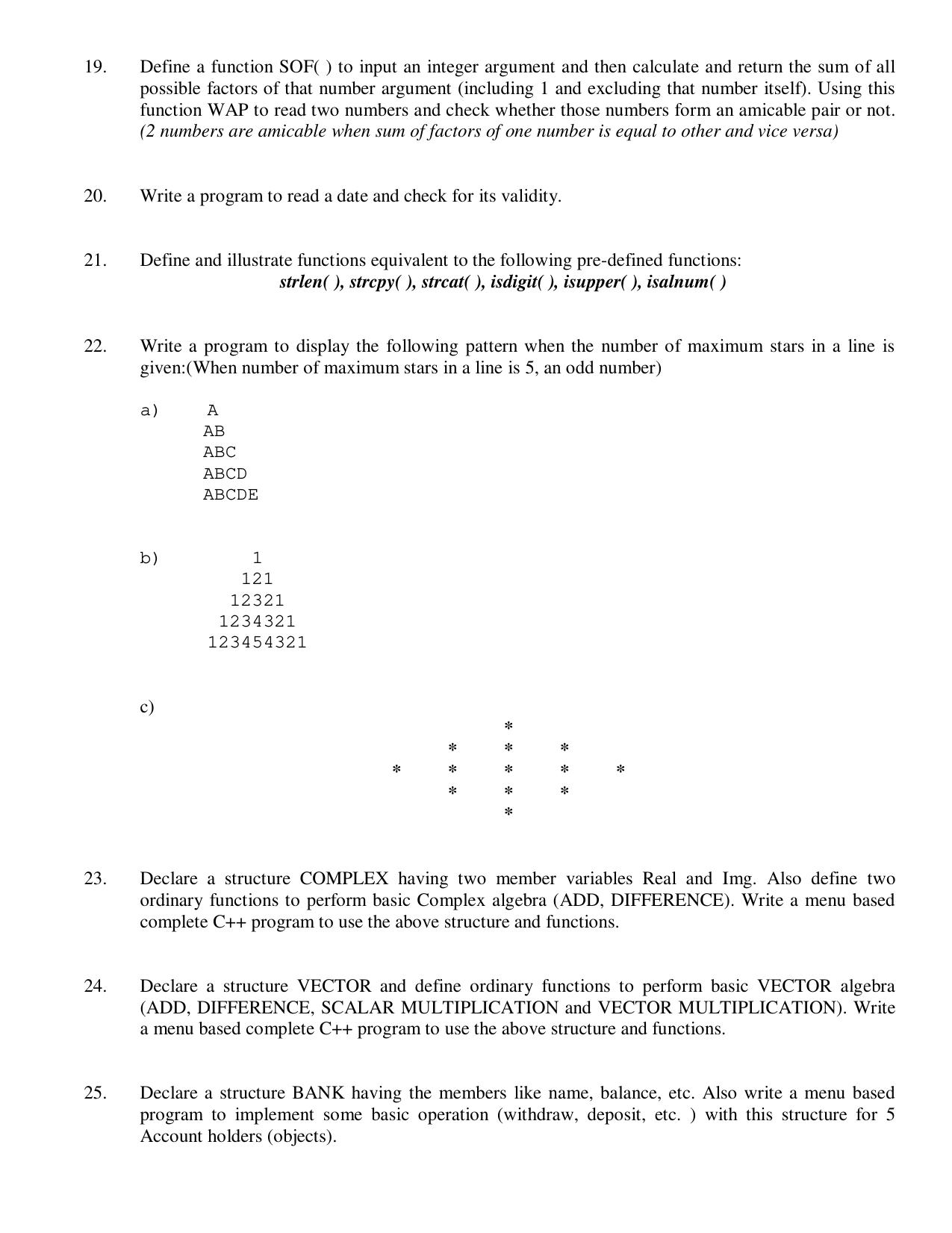 CBSE Worksheets for Class 11 Computer Science List of C++ Programs Assignment - Page 3