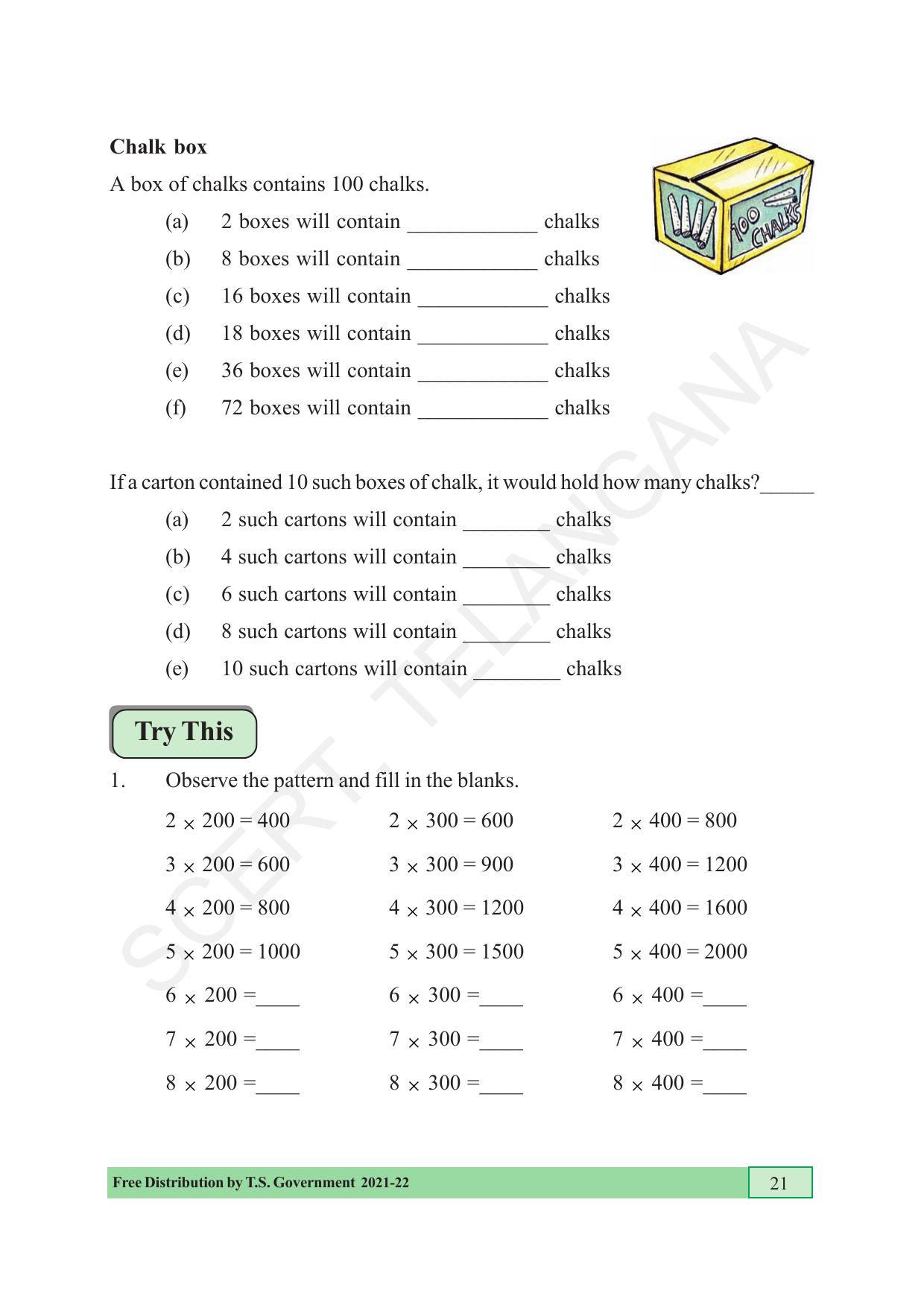 TS SCERT Class 5 Maths (English Medium) Text Book - Page 29