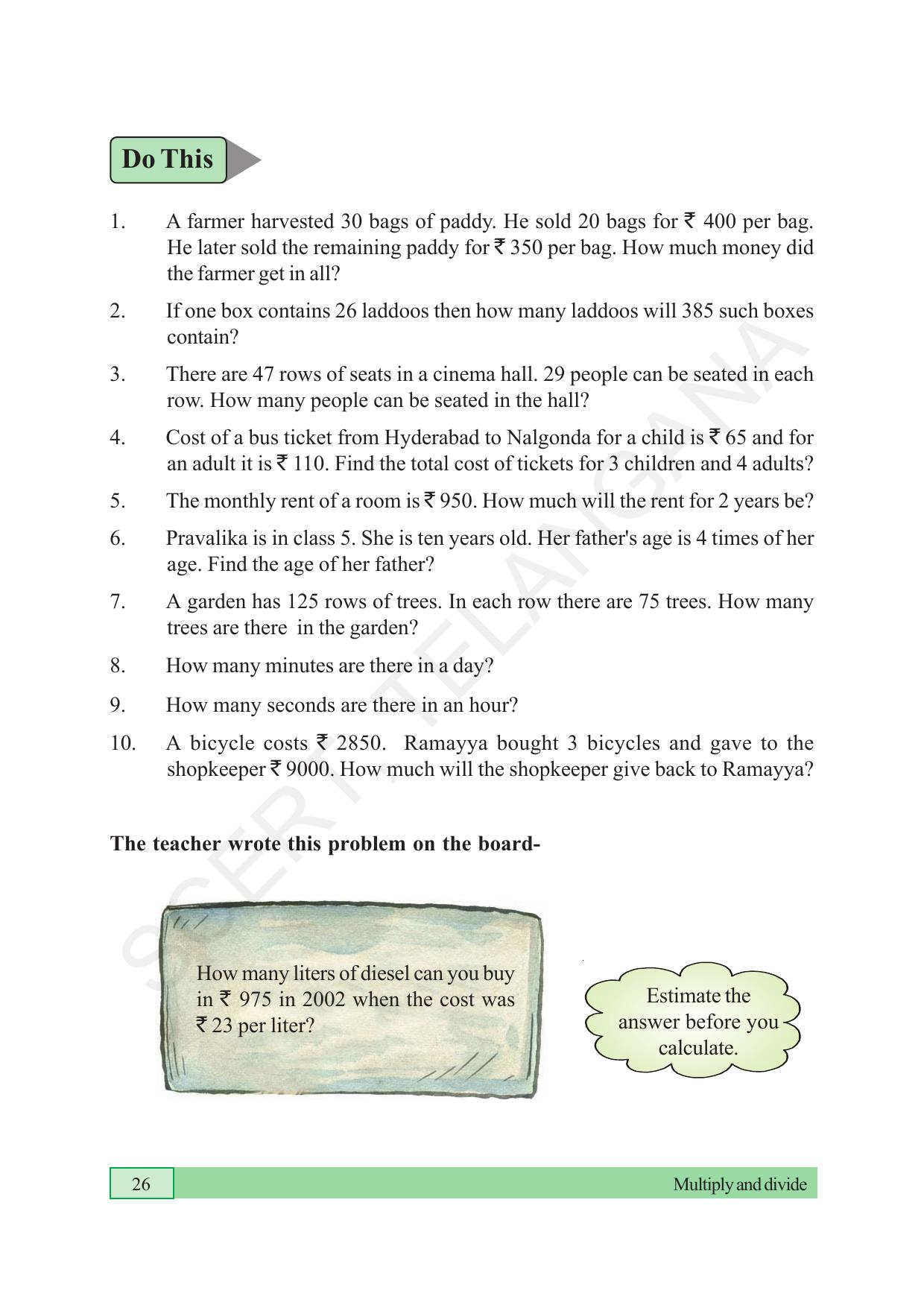 TS SCERT Class 5 Maths (English Medium) Text Book - Page 34