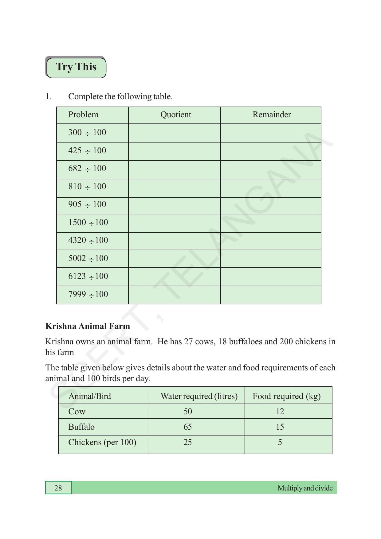 TS SCERT Class 5 Maths (English Medium) Text Book - Page 36