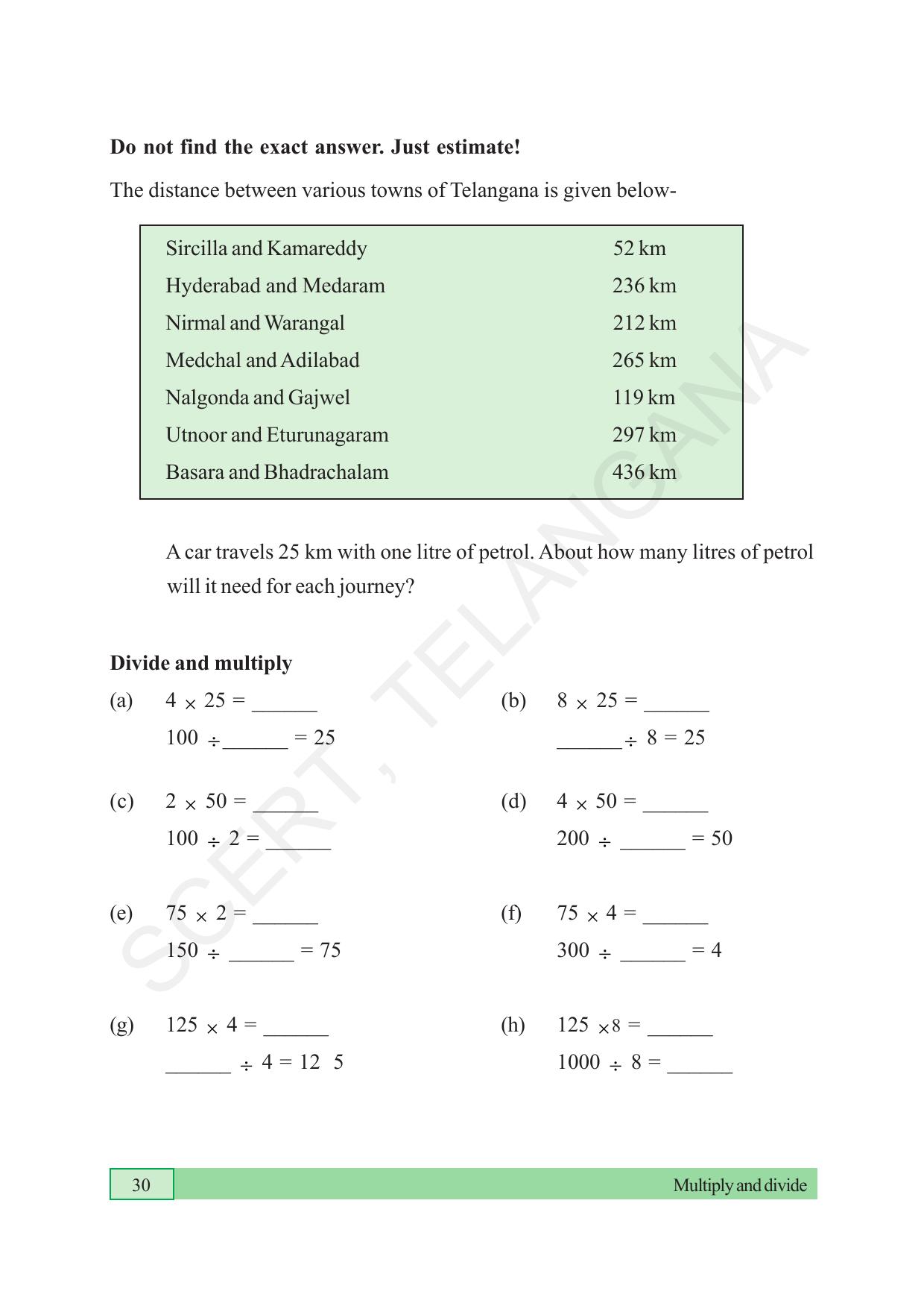TS SCERT Class 5 Maths (English Medium) Text Book - Page 38