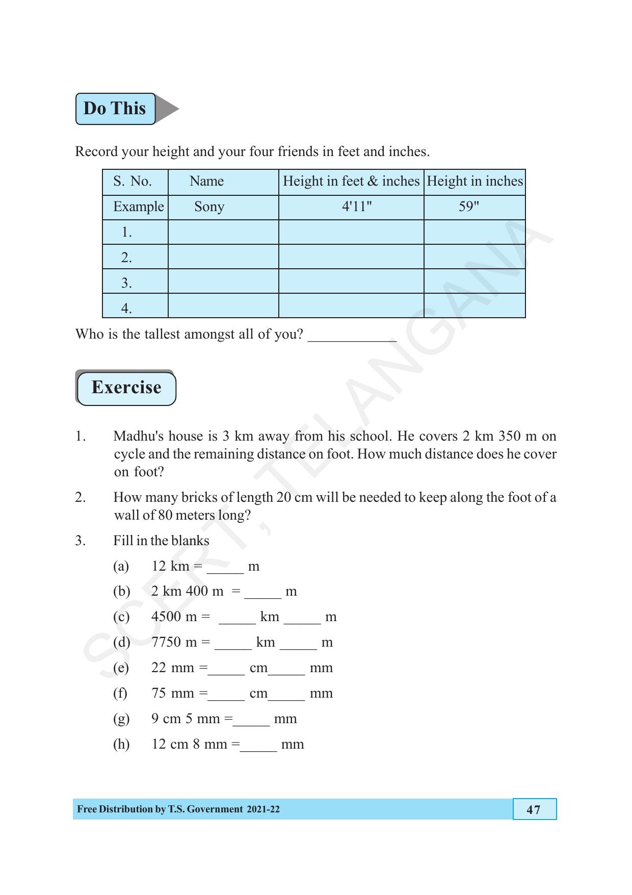 TS SCERT Class 5 Maths (English Medium) Text Book - Page 55