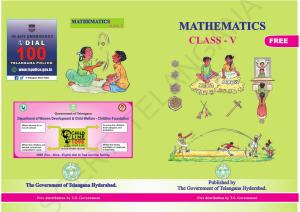 TS SCERT Class 5 Maths (English Medium) Text Book