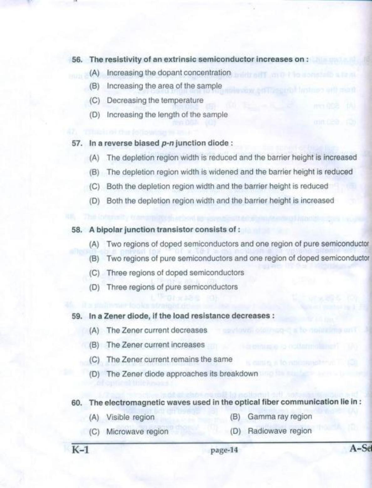 PUCET UG 2017 Physics Question Paper - Page 13