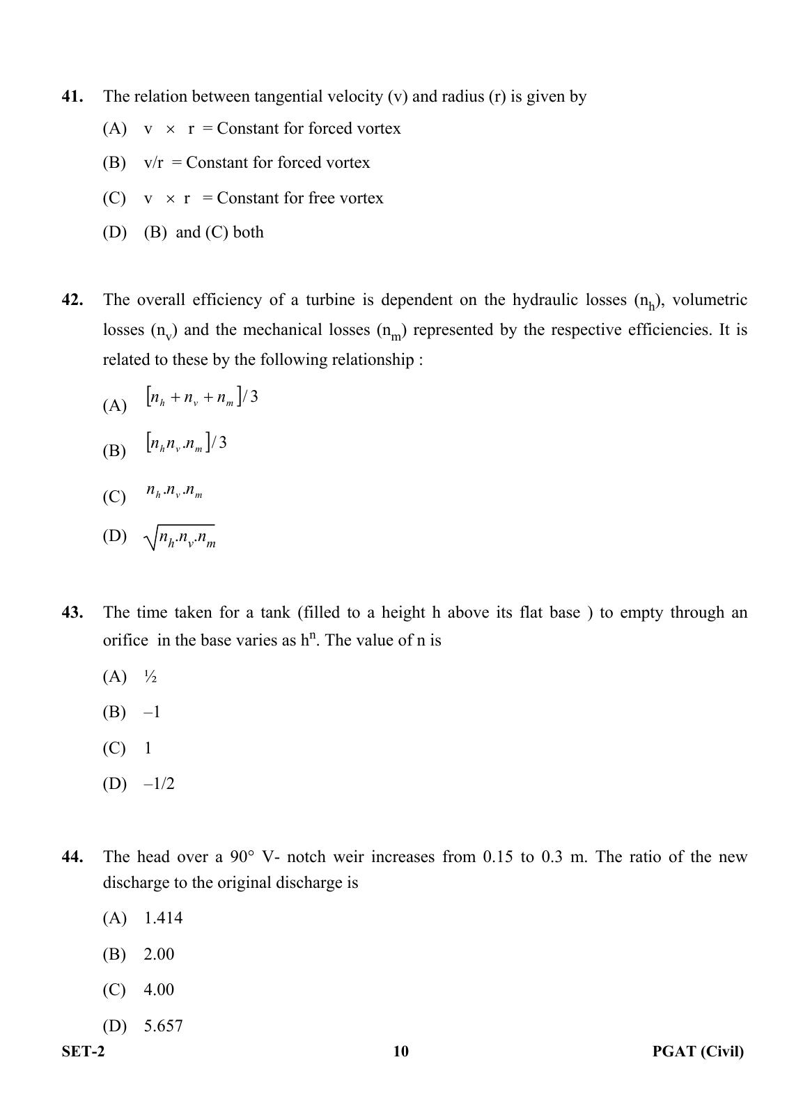 OJEE PGAT 2013 Civil Set 2 Question Paper - IndCareer Docs