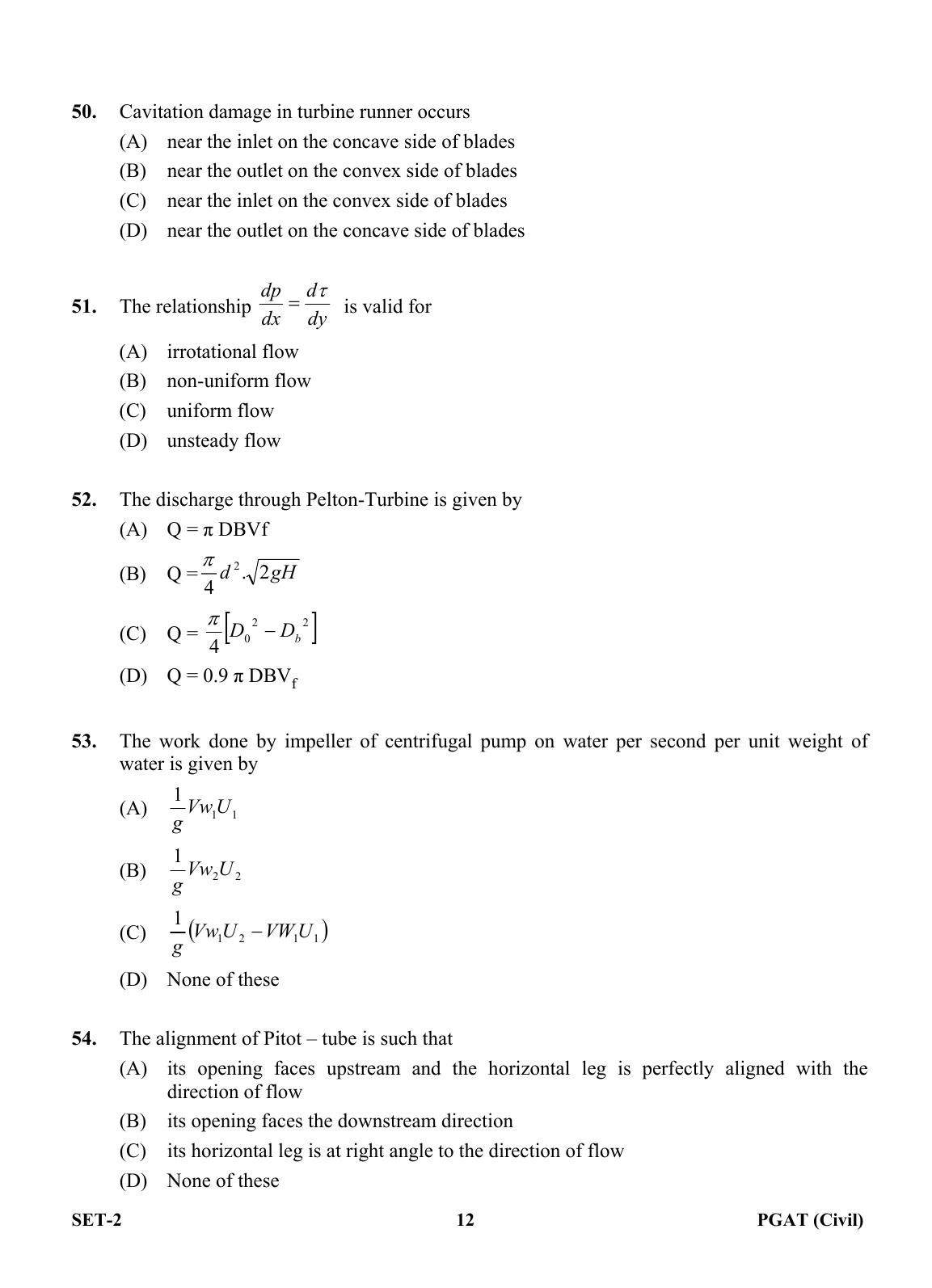 OJEE PGAT 2013 Civil Set 2 Question Paper - IndCareer Docs