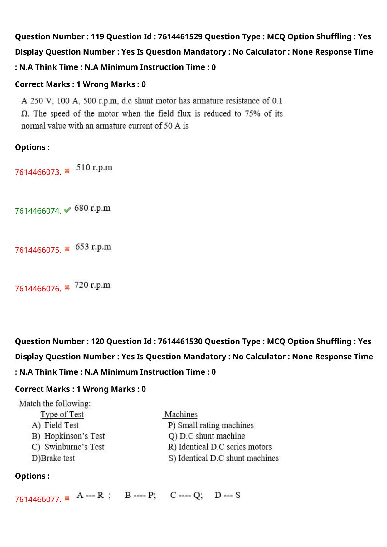 TS ECET 2024: EEE - ELECTRICAL AND ELECTRONICS ENGINEERING Master Question Paper With Preliminary Key - Page 74