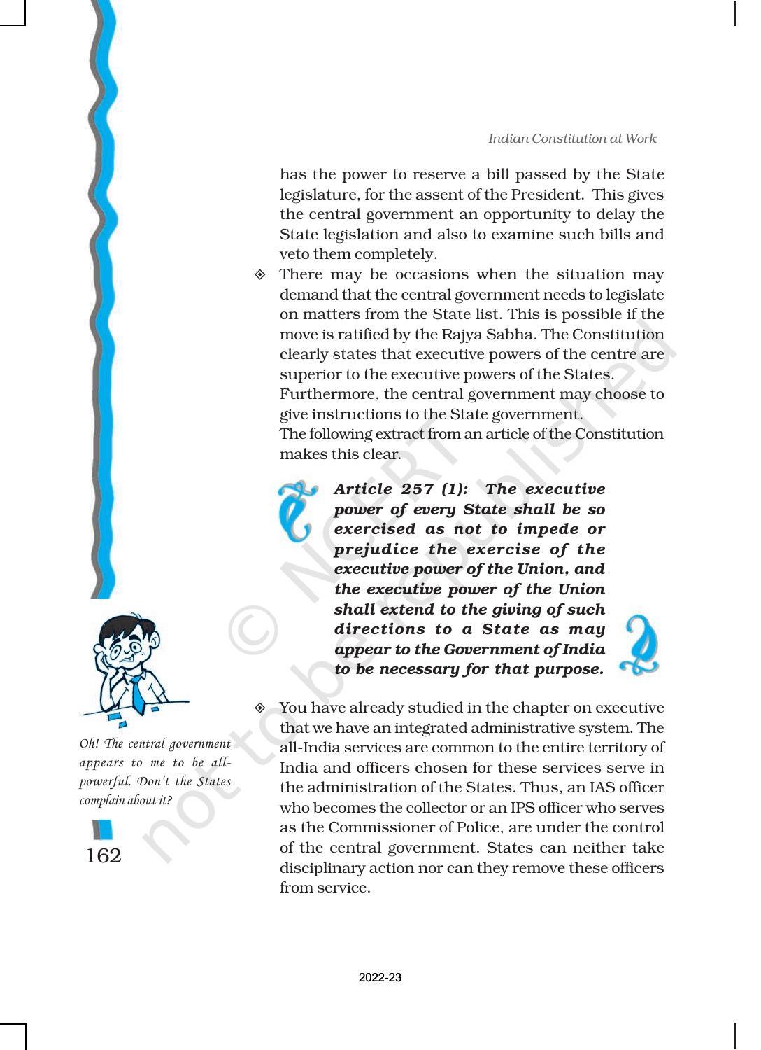 NCERT Book for Class 11 Political Science (Indian Constitution at Work) Chapter 7 Federalism - Page 13