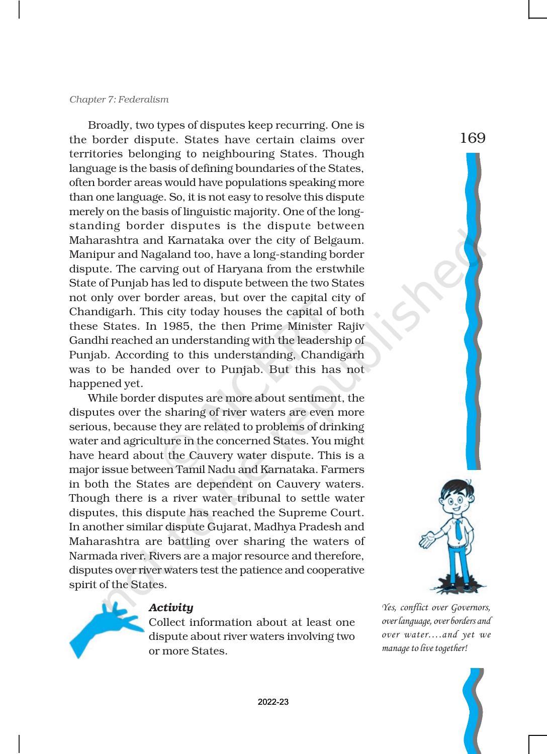 NCERT Book for Class 11 Political Science (Indian Constitution at Work) Chapter 7 Federalism - Page 20