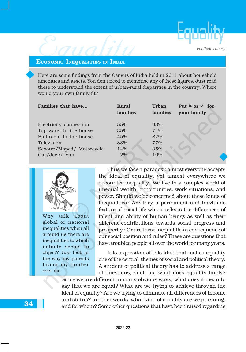 NCERT Book for Class 11 Political Science (Political Theory) Chapter 3 Equality - Page 4