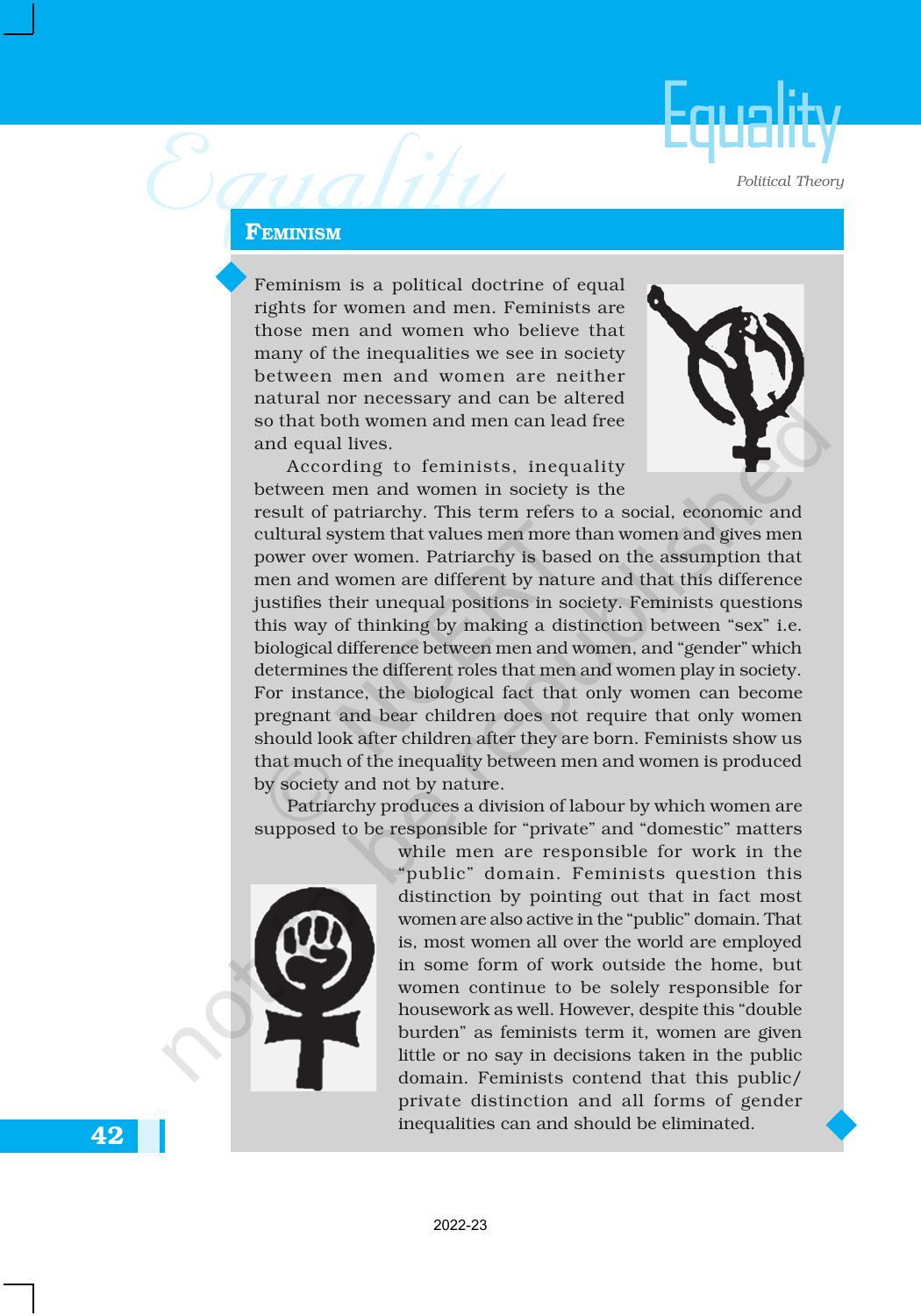 NCERT Book for Class 11 Political Science (Political Theory) Chapter 3 Equality - Page 12