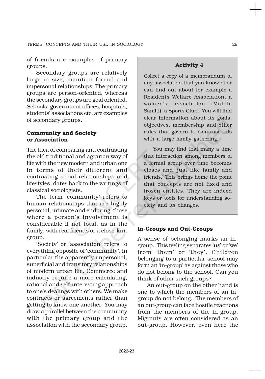 NCERT Book for Class 11 Sociology (Part-I) Chapter 2 Terms, Concepts and Their Use in Sociology - Page 6