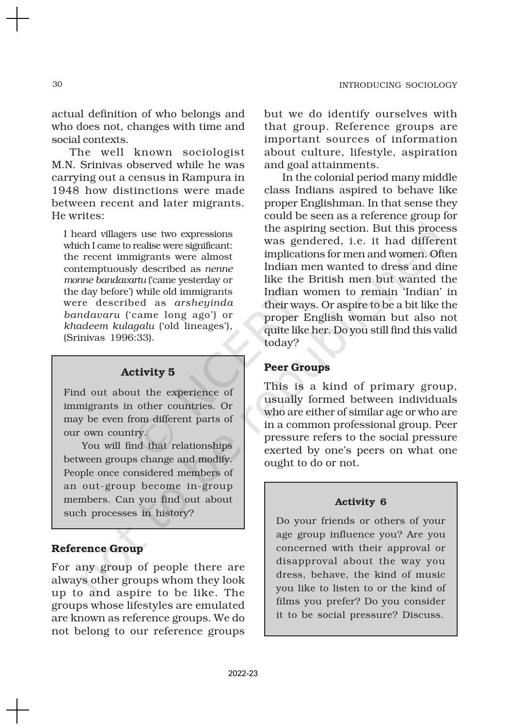 NCERT Book for Class 11 Sociology (Part-I) Chapter 2 Terms, Concepts and Their Use in Sociology - Page 7