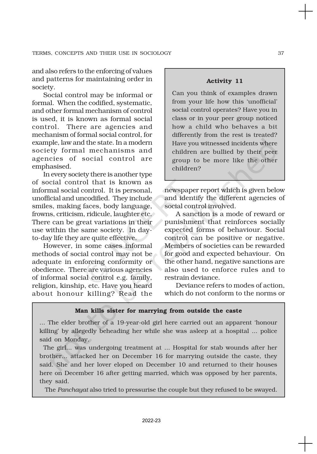 NCERT Book for Class 11 Sociology (Part-I) Chapter 2 Terms, Concepts and Their Use in Sociology - Page 14