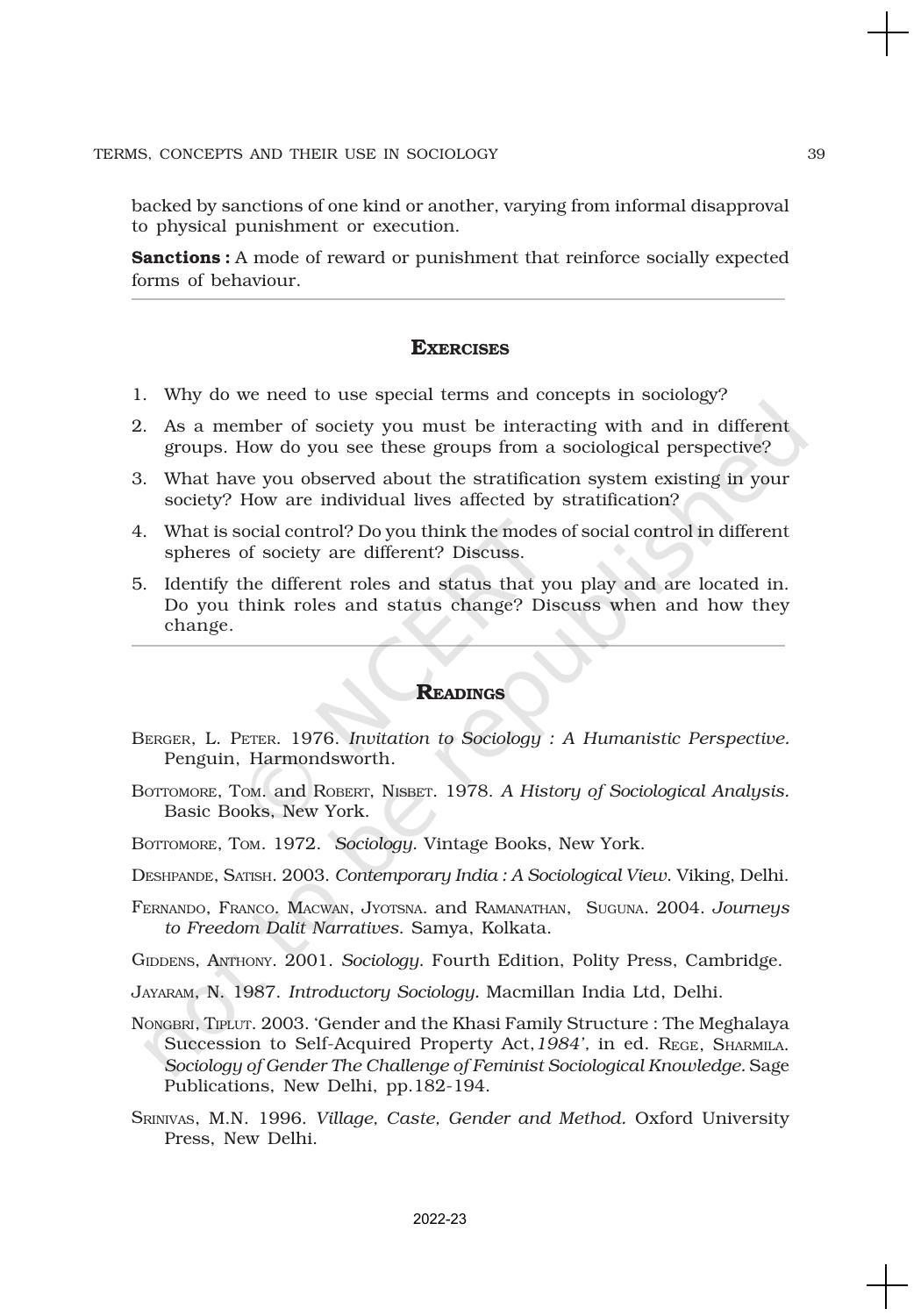 NCERT Book for Class 11 Sociology (Part-I) Chapter 2 Terms, Concepts and Their Use in Sociology - Page 16