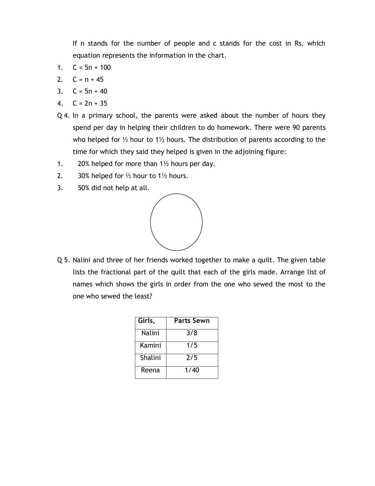 CBSE Worksheets for Class 8 Mathematics Assignment 12 - Page 2