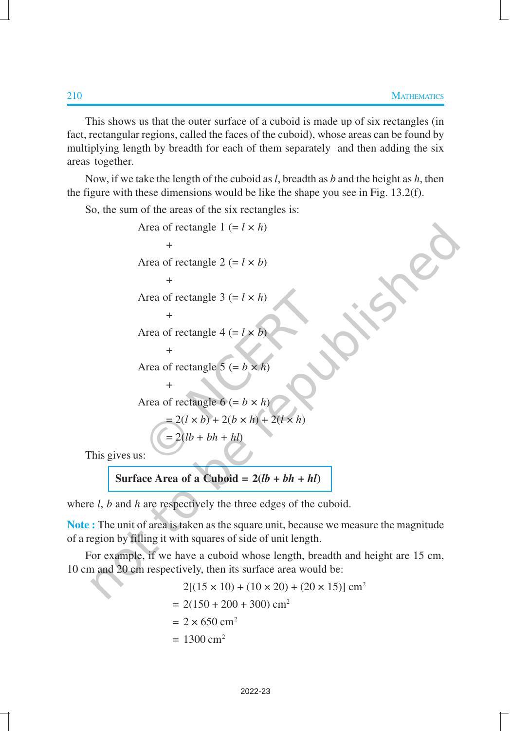 NCERT Book for Class 9 Maths Chapter 13 Surface Areas and Volumes - Page 3