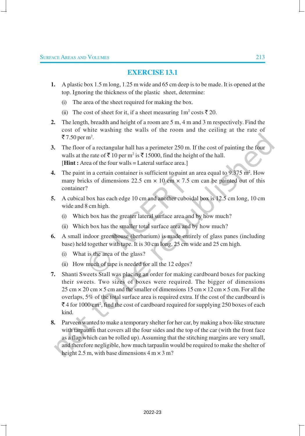 NCERT Book for Class 9 Maths Chapter 13 Surface Areas and Volumes - Page 6
