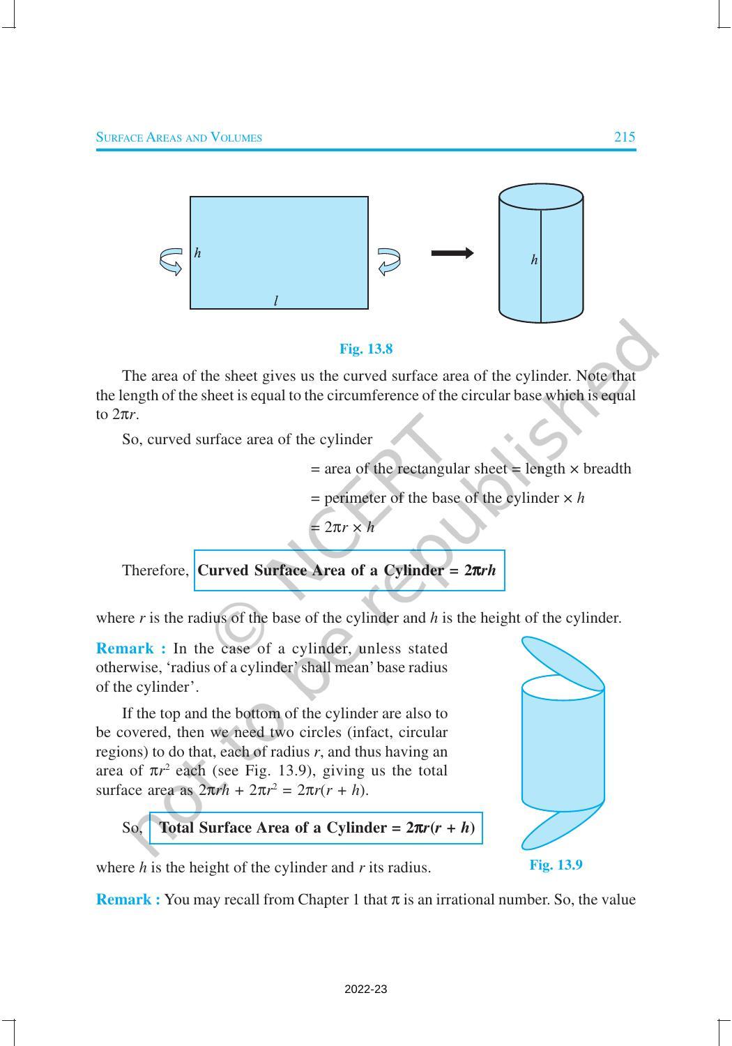 NCERT Book for Class 9 Maths Chapter 13 Surface Areas and Volumes - Page 8