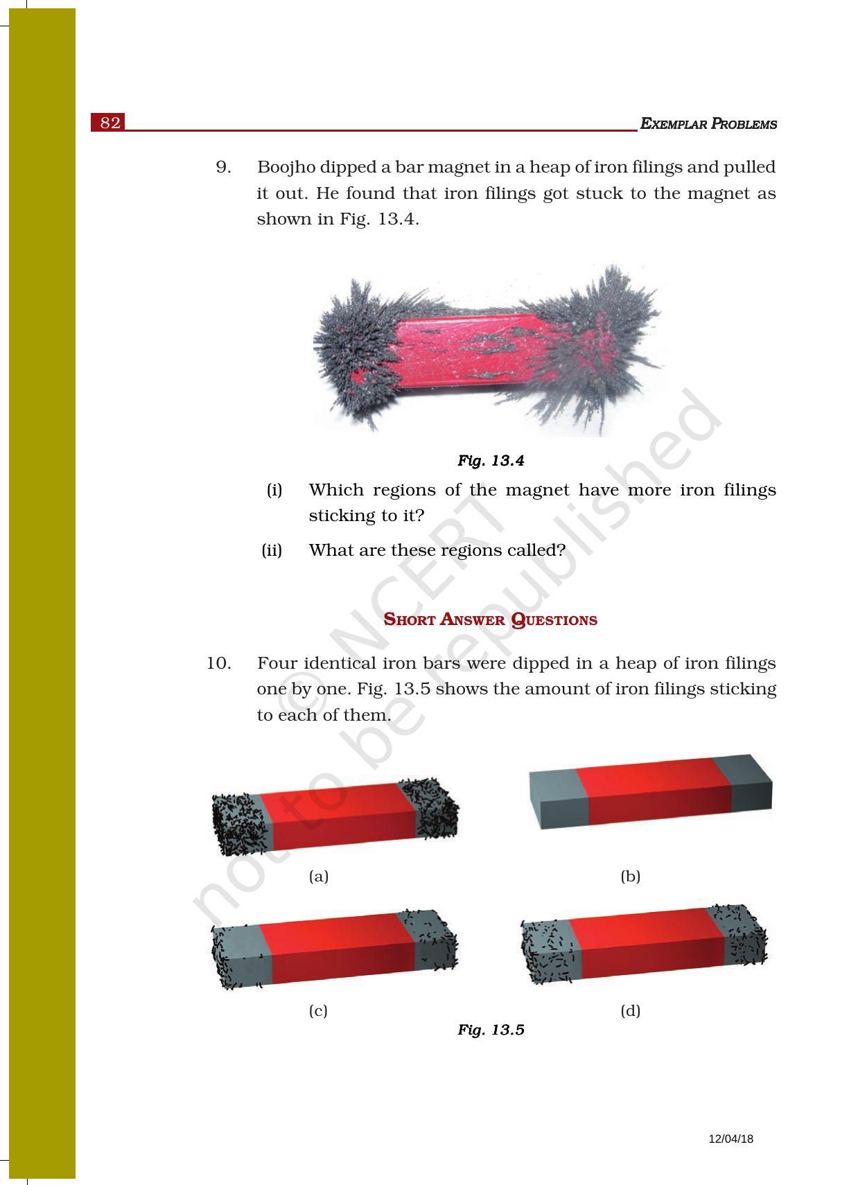 Ncert Exemplar Book For Class 6 Science Chapter 13 Fun With Magnets