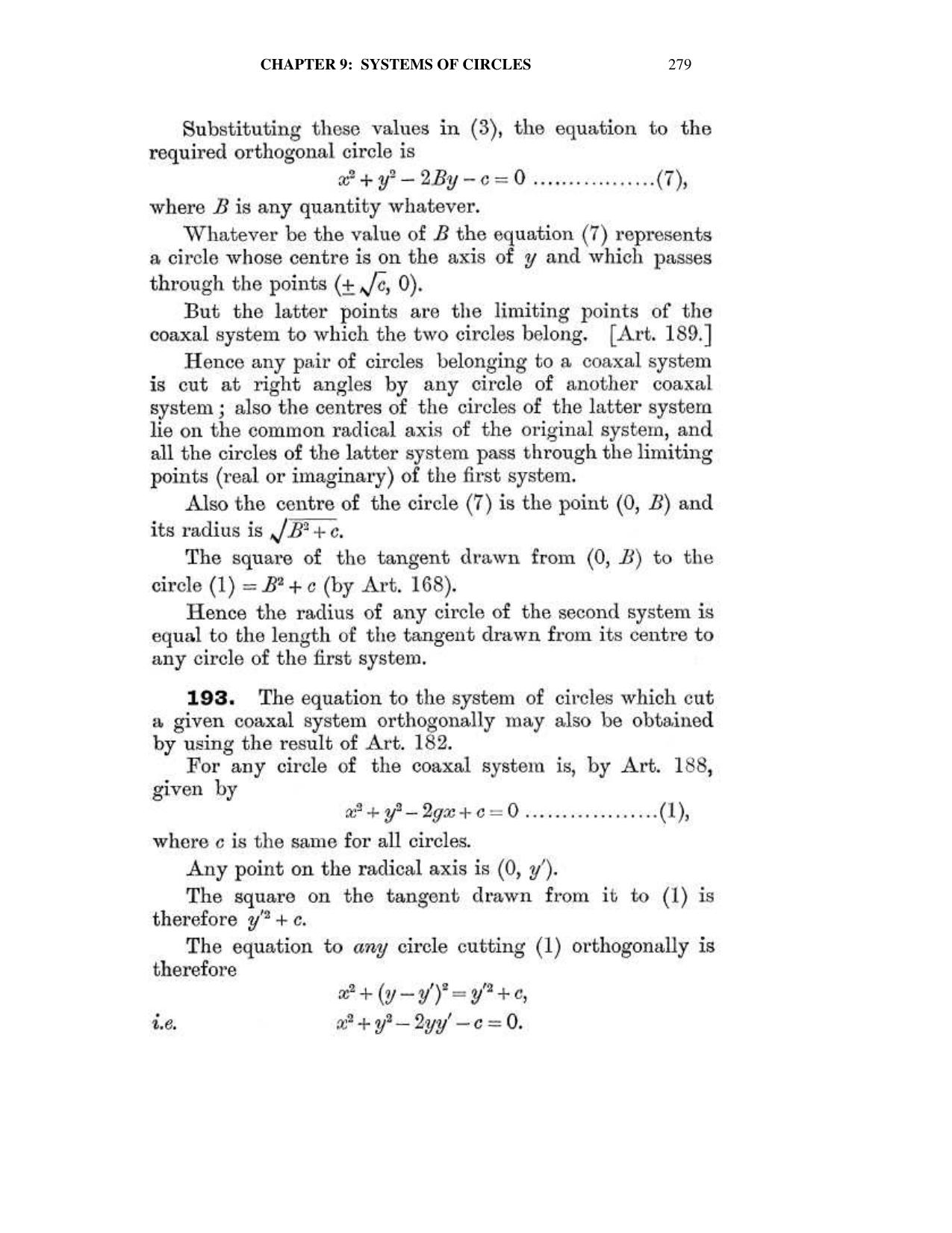Chapter 9: Systems Of Circle - SL Loney Solutions: The Elements of Coordinate Geometry - Page 14