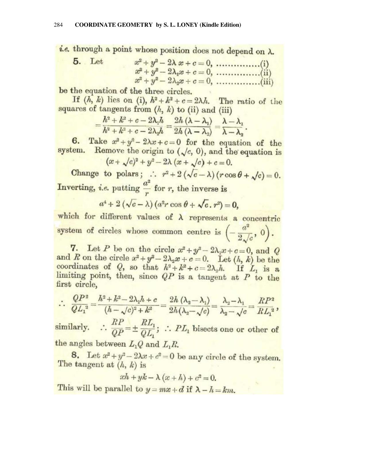 Chapter 9: Systems Of Circle - SL Loney Solutions: The Elements of Coordinate Geometry - Page 19