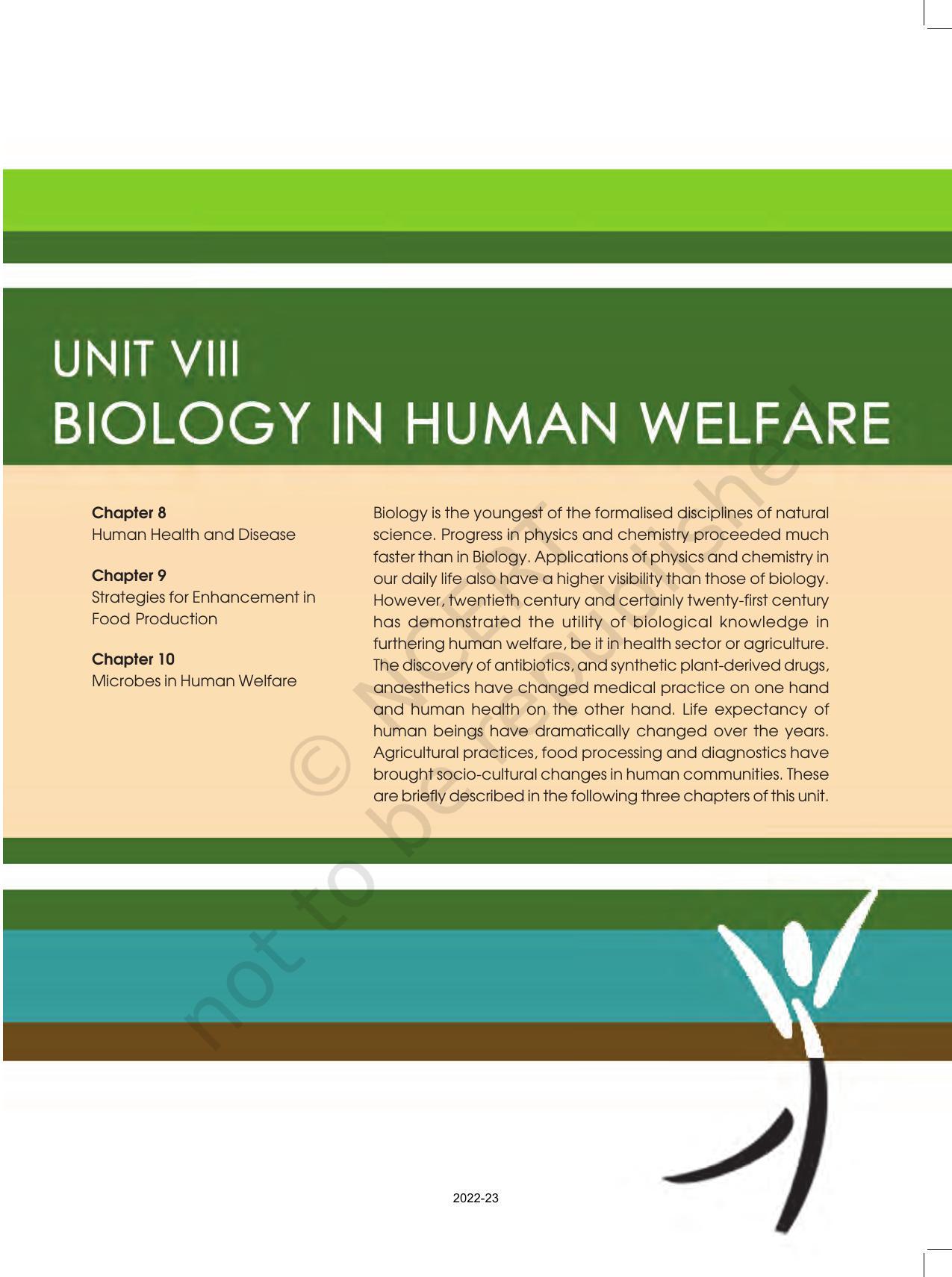 NCERT Book for Class 12 Biology Chapter 8 Human Health and Disease - Page 1