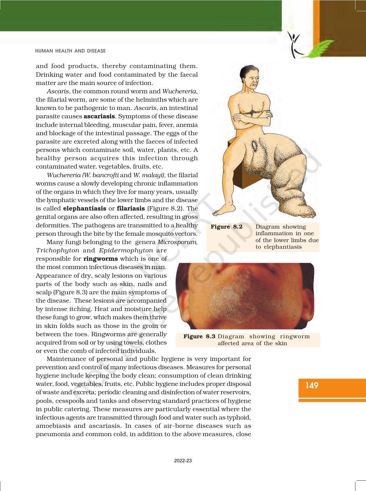 NCERT Book for Class 12 Biology Chapter 8 Human Health and Disease - Page 7