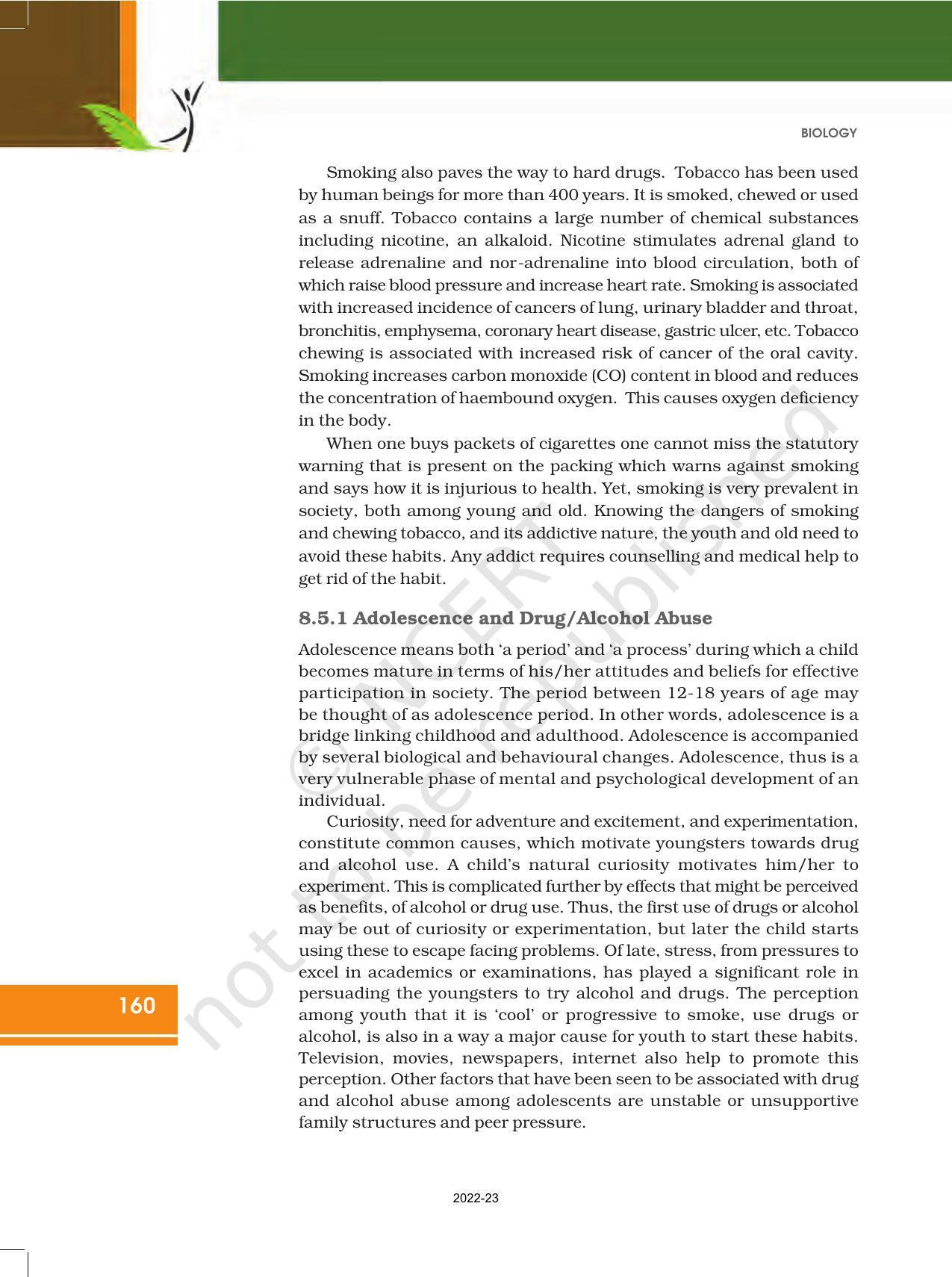 NCERT Book for Class 12 Biology Chapter 8 Human Health and Disease - Page 18