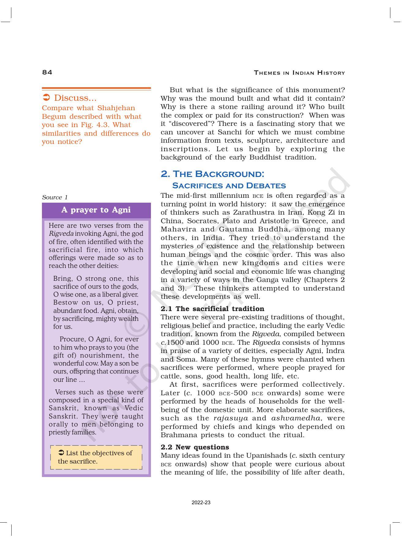 NCERT Book For Class 12 History (Part-1) Chapter 4 Thinkers, Beliefs ...