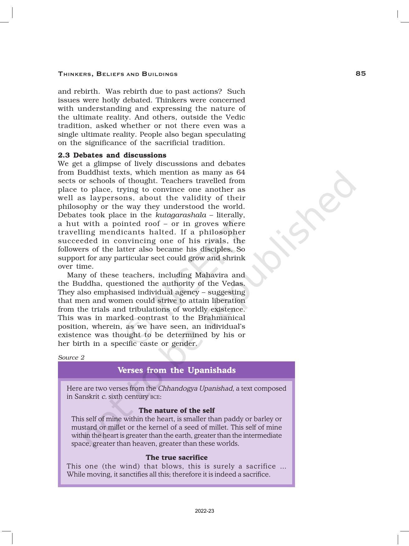 NCERT Book For Class 12 History Chapter 4 Thinkers, Beliefs