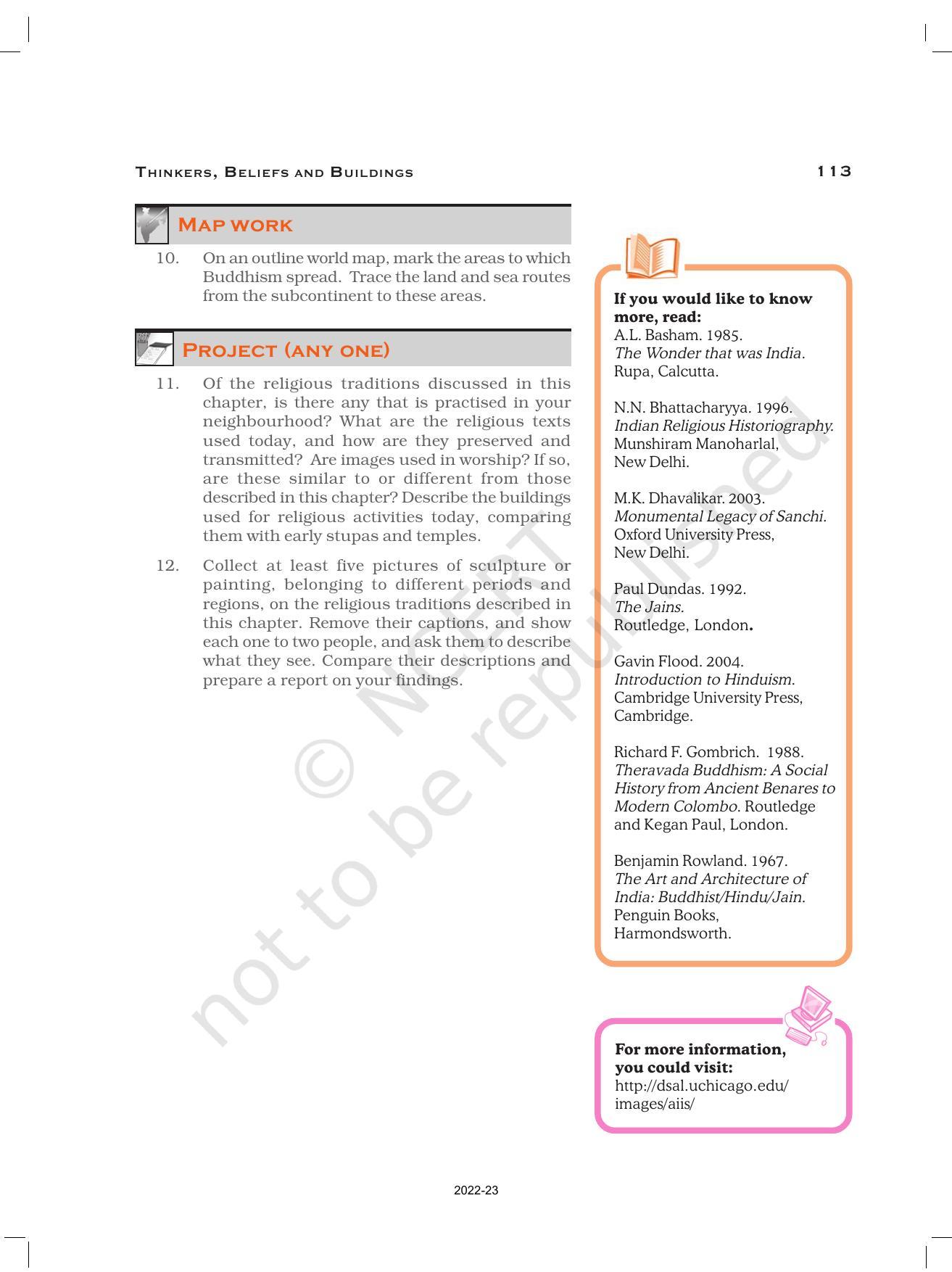 NCERT Book For Class 12 History (Part-1) Chapter 4 Thinkers, Beliefs ...