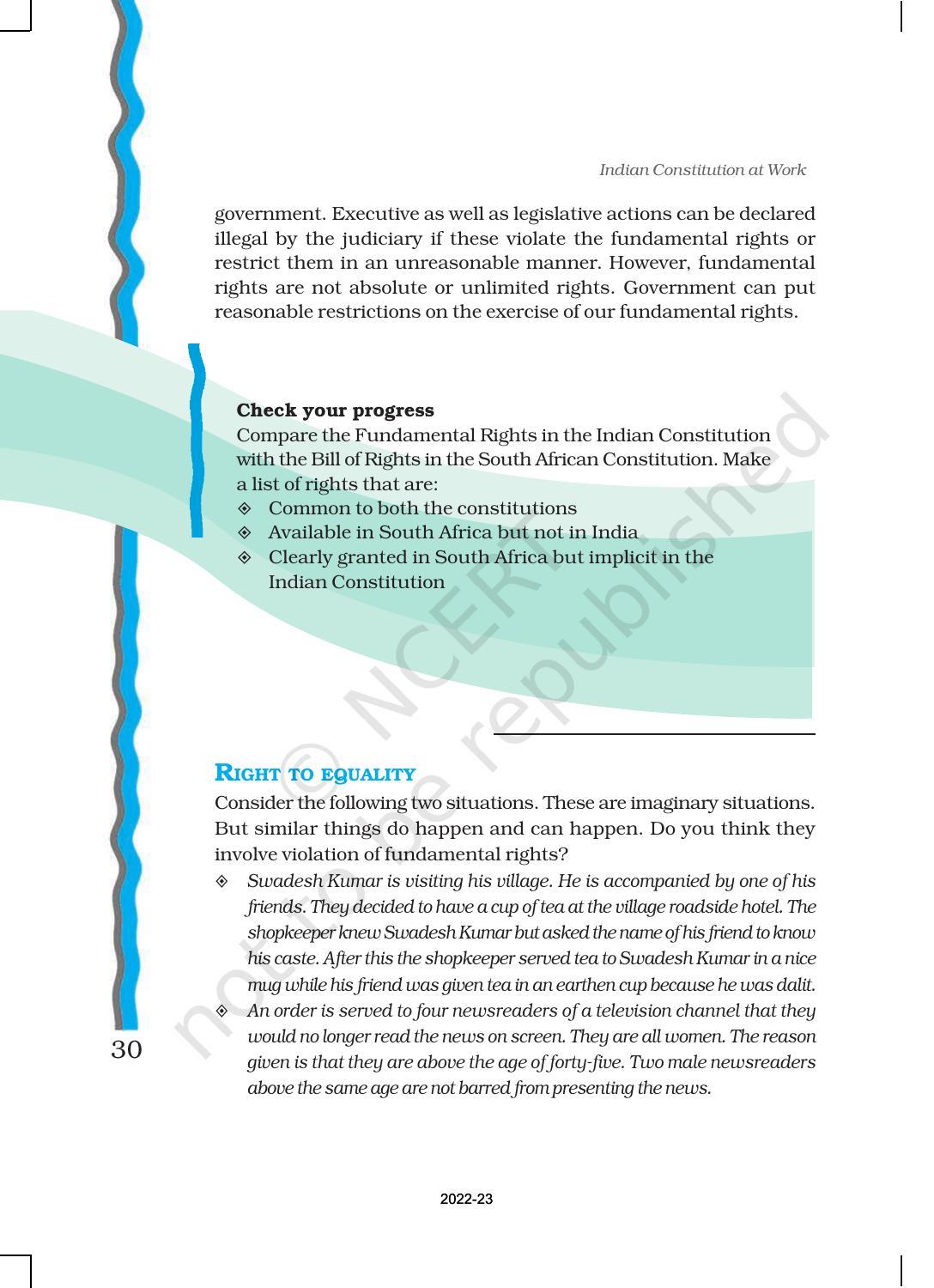 NCERT Book for Class 11 Political Science (Indian Constitution at Work) Chapter 2 Rights in the Indian Constitution - Page 5