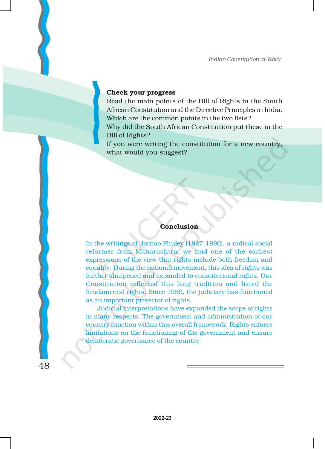 NCERT Book for Class 11 Political Science (Indian Constitution at Work) Chapter 2 Rights in the Indian Constitution - Page 23