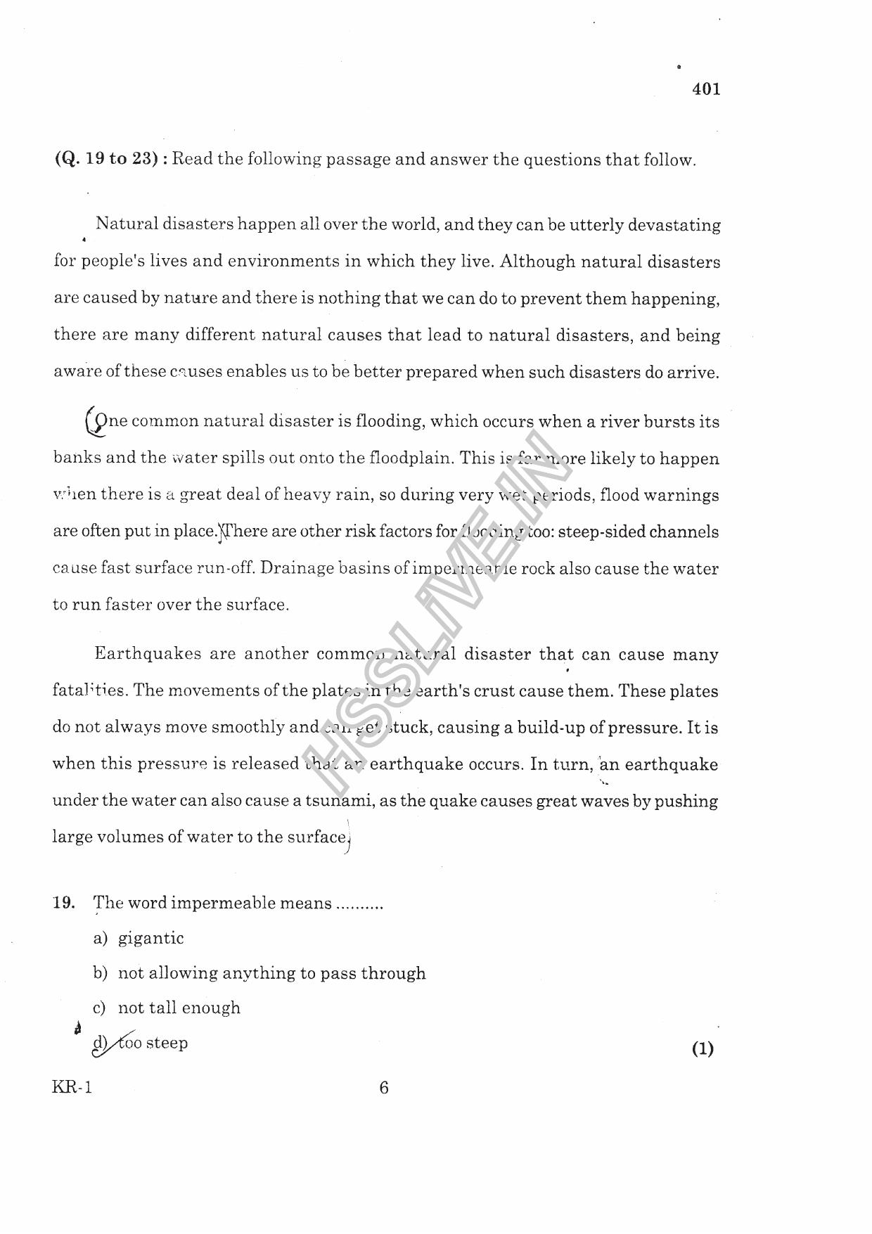Kerala Plus One 2016 English Improvement  Question Papers - Page 6