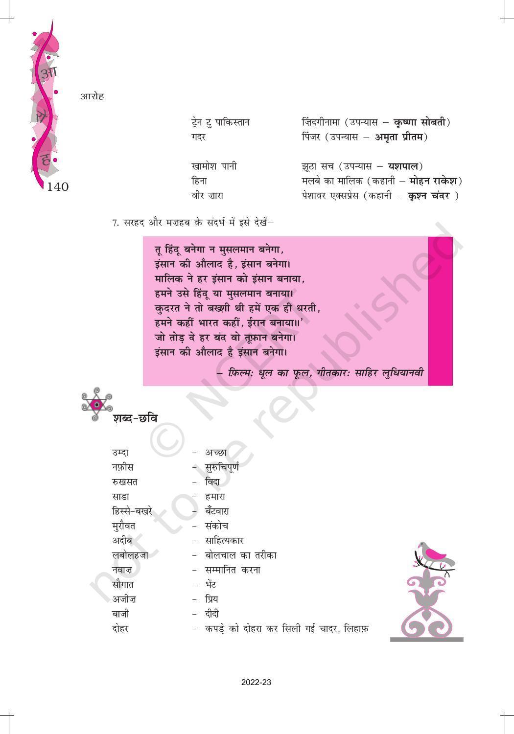 NCERT Book For Class 12 Hindi Aroh Chapter 16 गद्य भाग - नमक