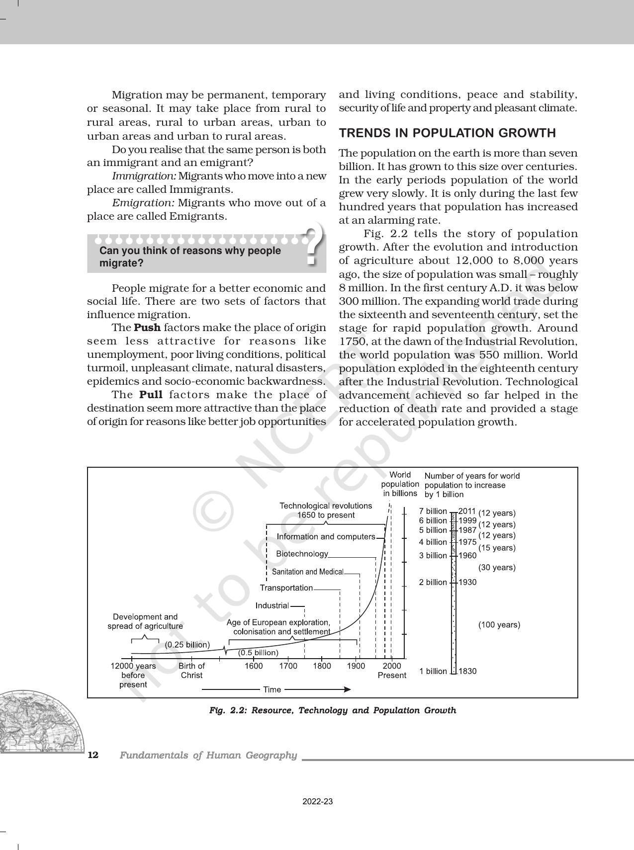 NCERT Book For Class 12 Geography Chapter 2 The World