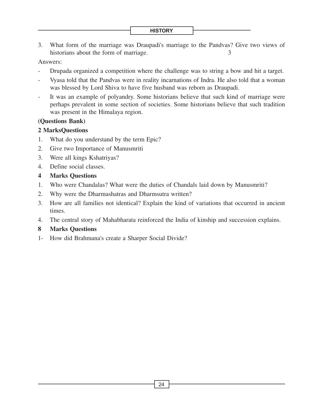 CBSE Class 12 History Kinship Caste and Class Early Societies - Page 6