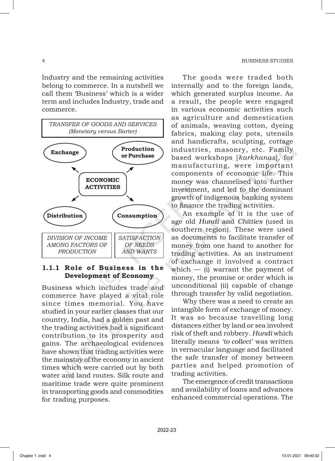 NCERT Book For Class 11 Business Studies Chapter 12