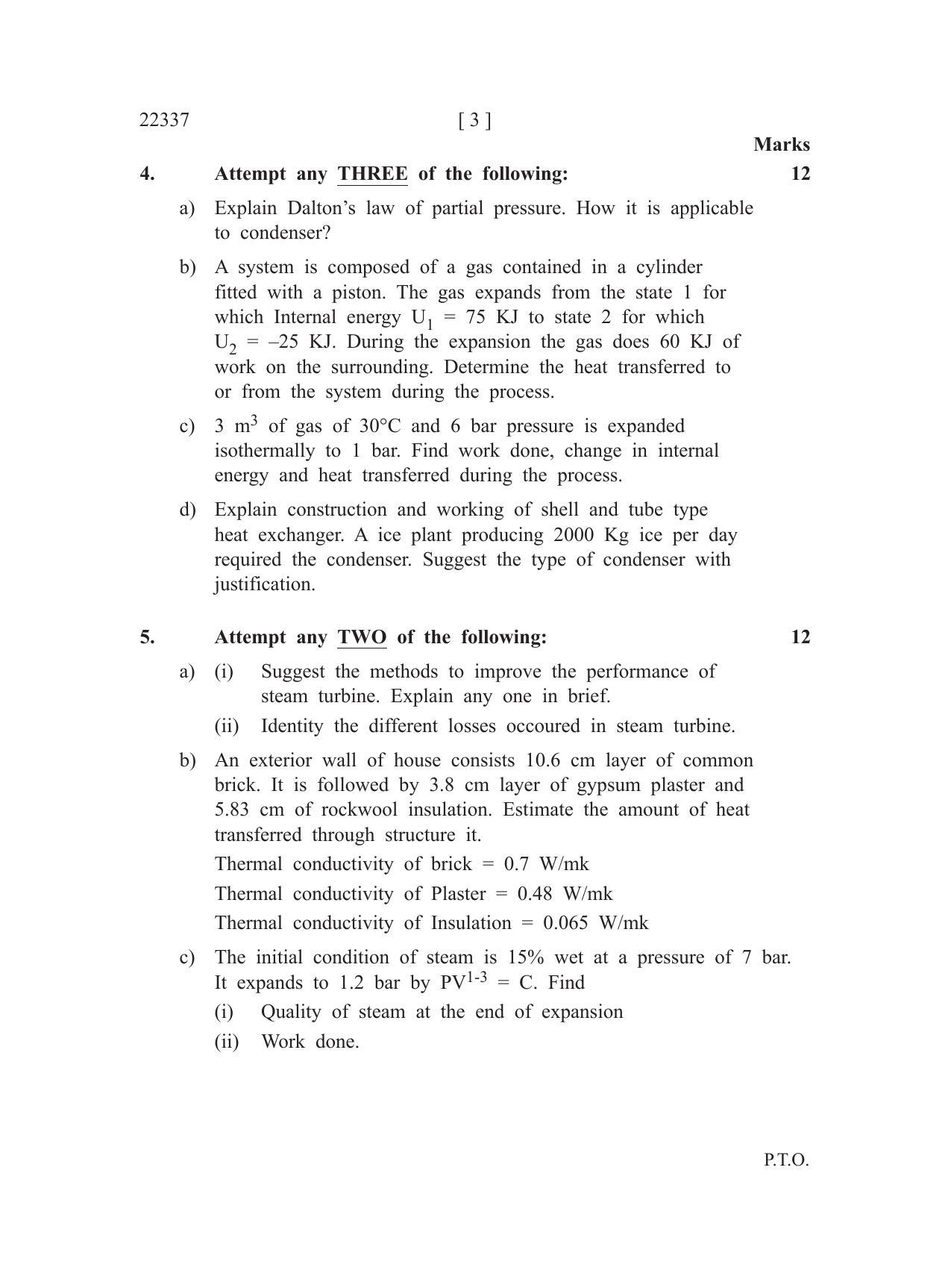 MSBTE Question Paper - 2019 - Thermal Engineering - IndCareer Docs