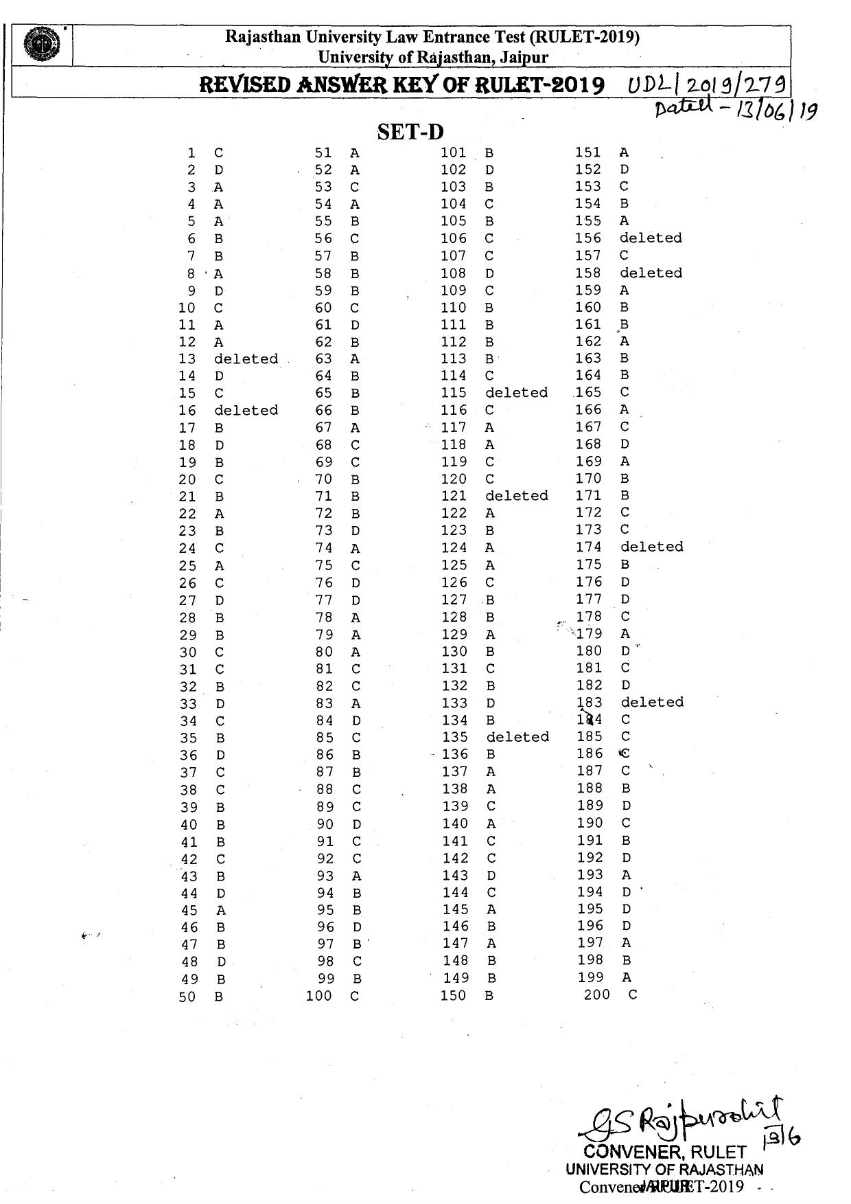 RULET 2019 Answer Key - Page 4