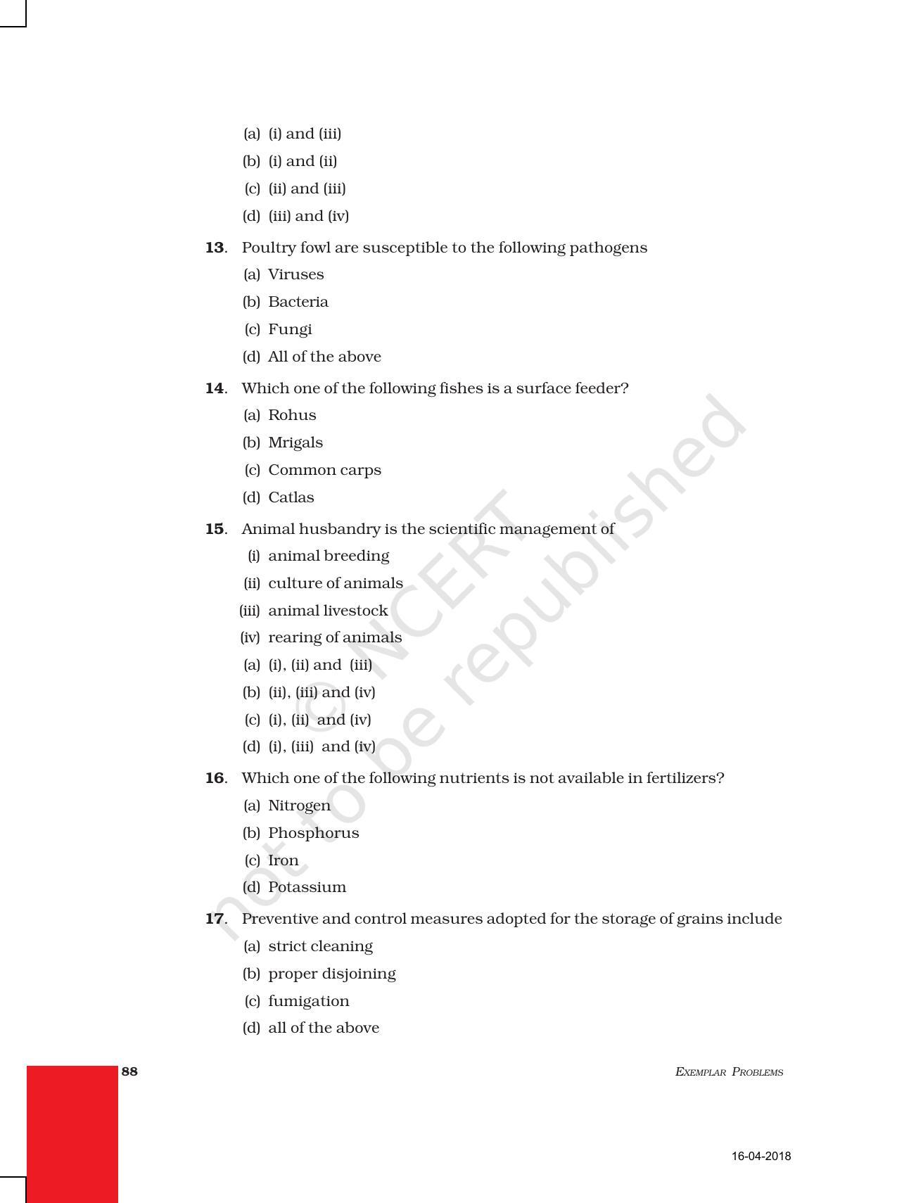 NCERT Exemplar Book for Class 9 Science: Chapter 15 Improvement in Food Resources - Page 4