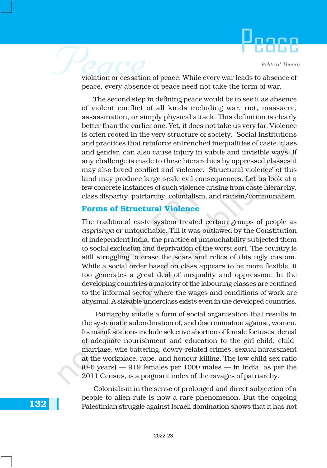 NCERT Book for Class 11 Political Science (Political Theory) Chapter 9 Peace - Page 4