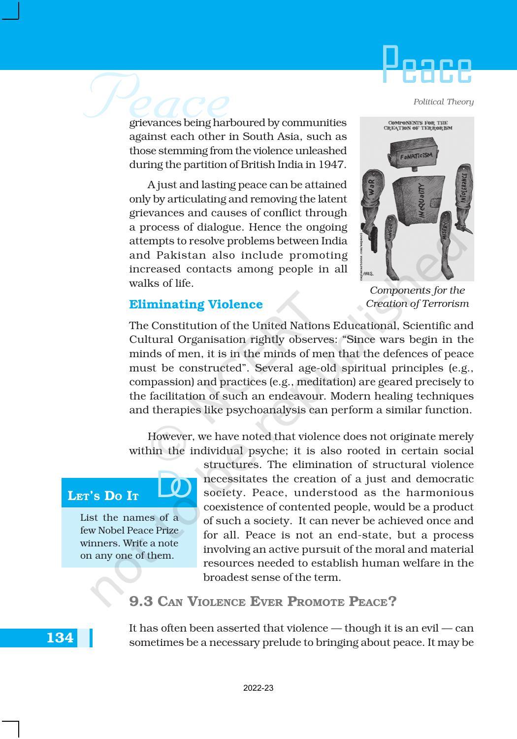 NCERT Book for Class 11 Political Science (Political Theory) Chapter 9 Peace - Page 6