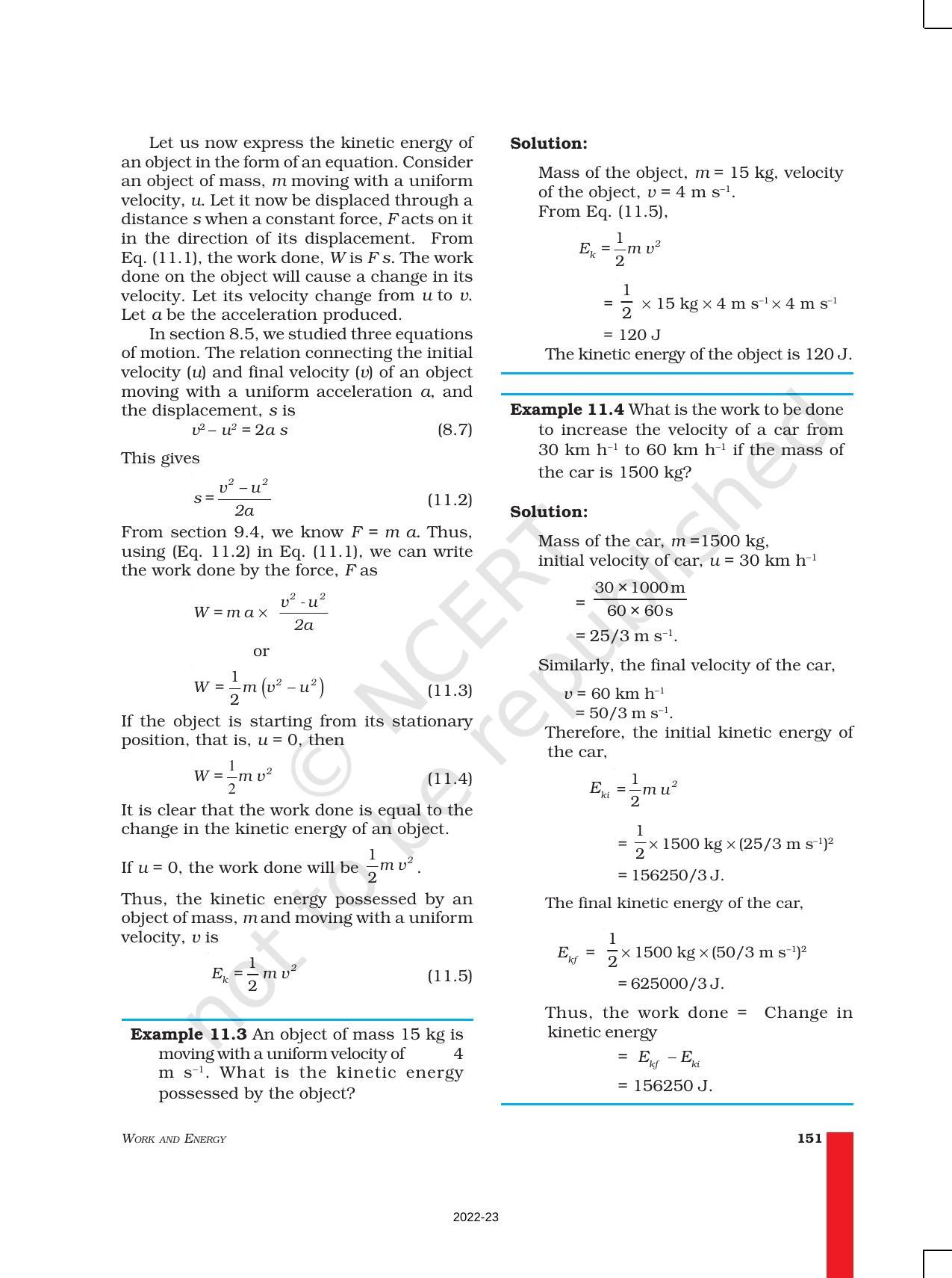 NCERT Book for Class 9 Science Chapter 11 Work and Energy - Page 6