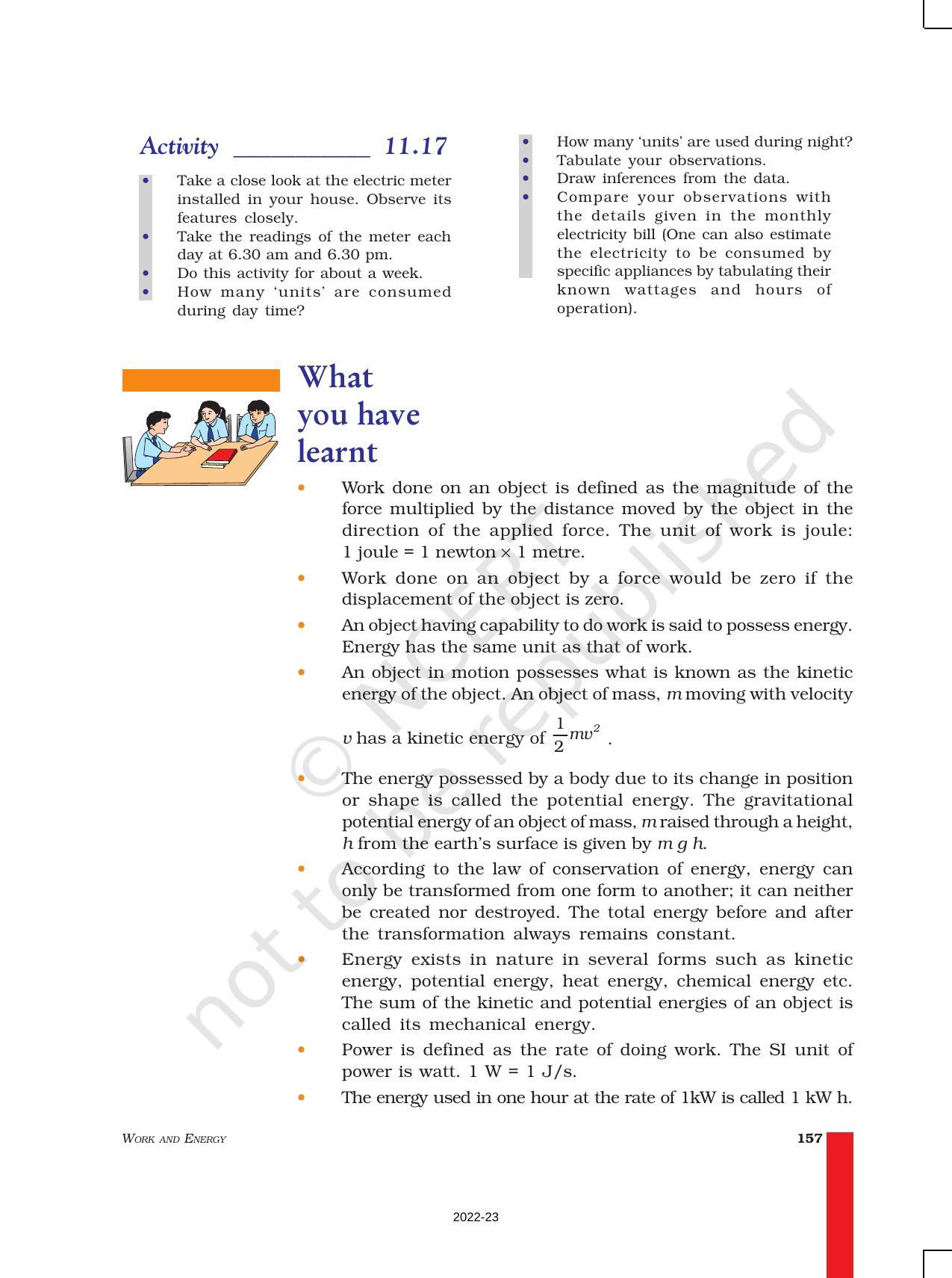 NCERT Book for Class 9 Science Chapter 11 Work and Energy - Page 12