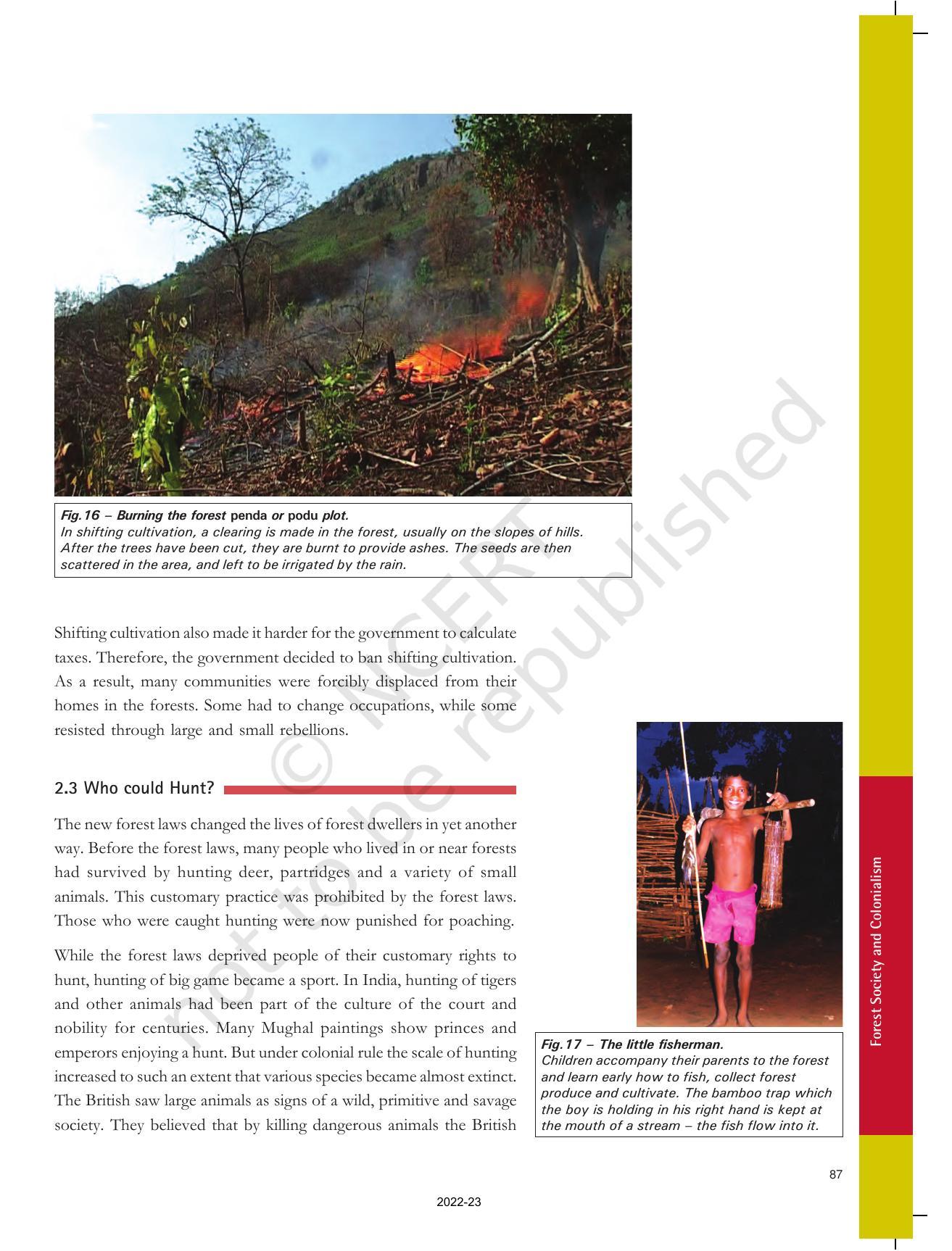 NCERT Book For Class 9 History Chapter 4 Forest Society